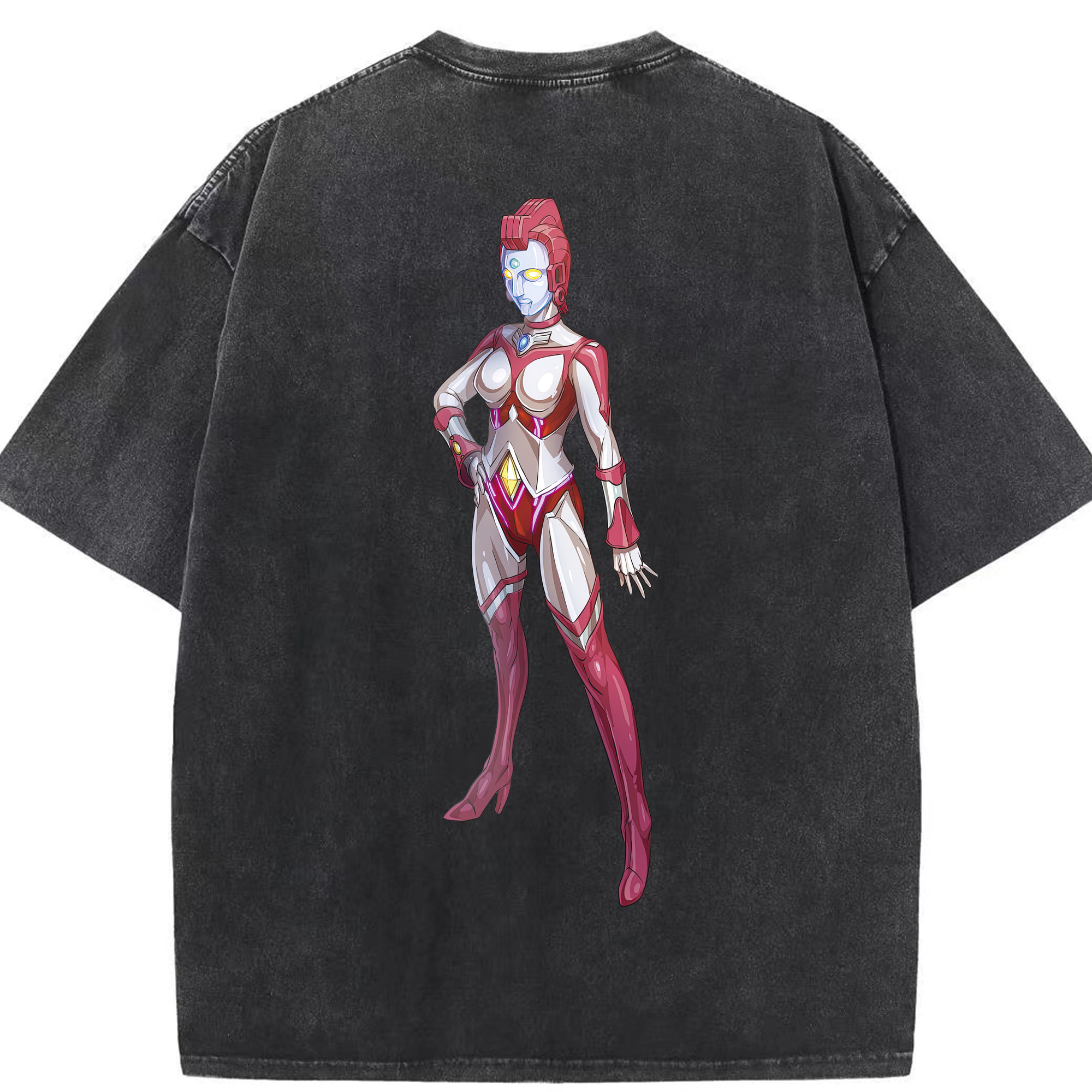 （画像用） ウルトラマン Ultraman 綿100% ヴィンテージ風 半袖Tシャツ（背面プリント）