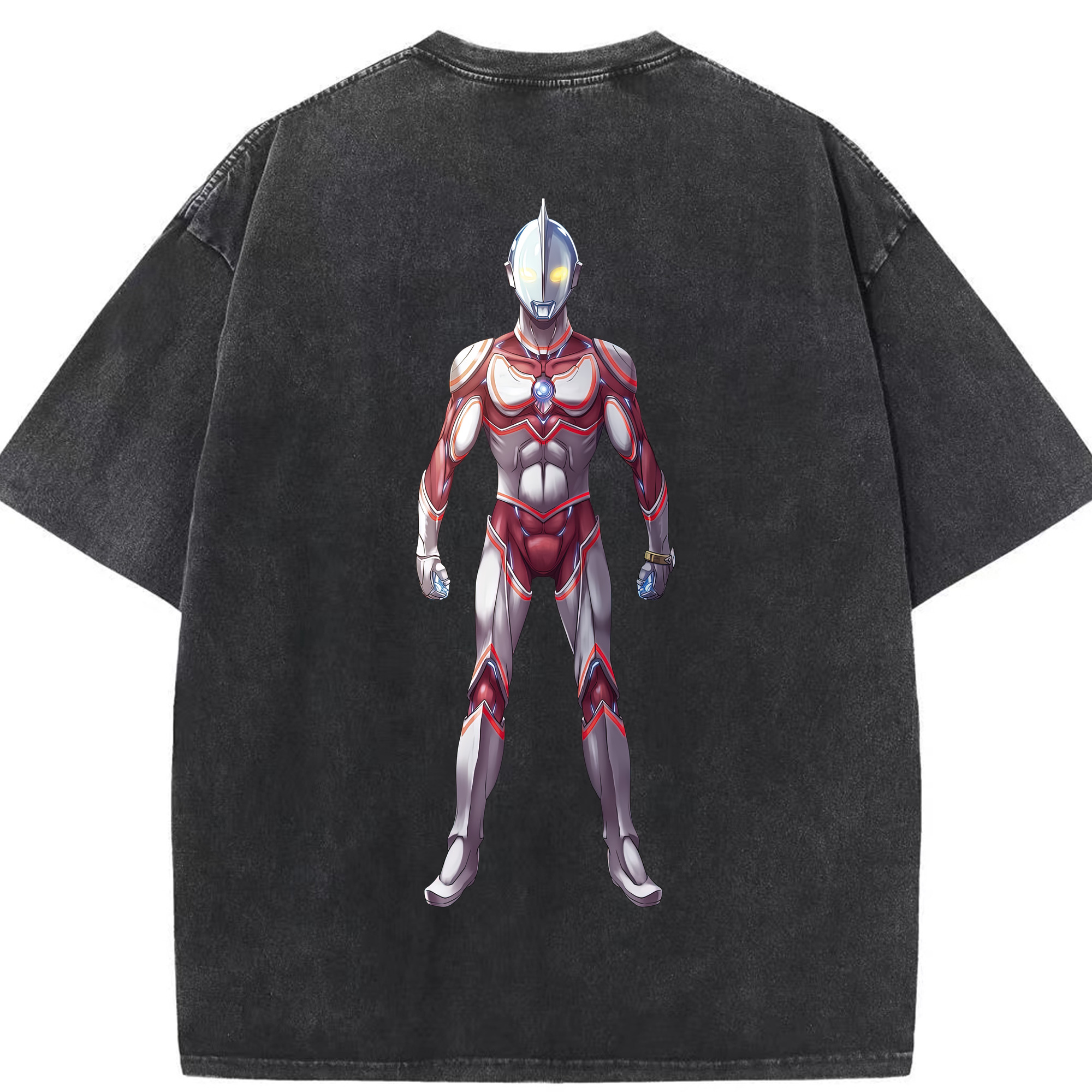 （画像用） ウルトラマン Ultraman 綿100% ヴィンテージ風 半袖Tシャツ（背面プリント）