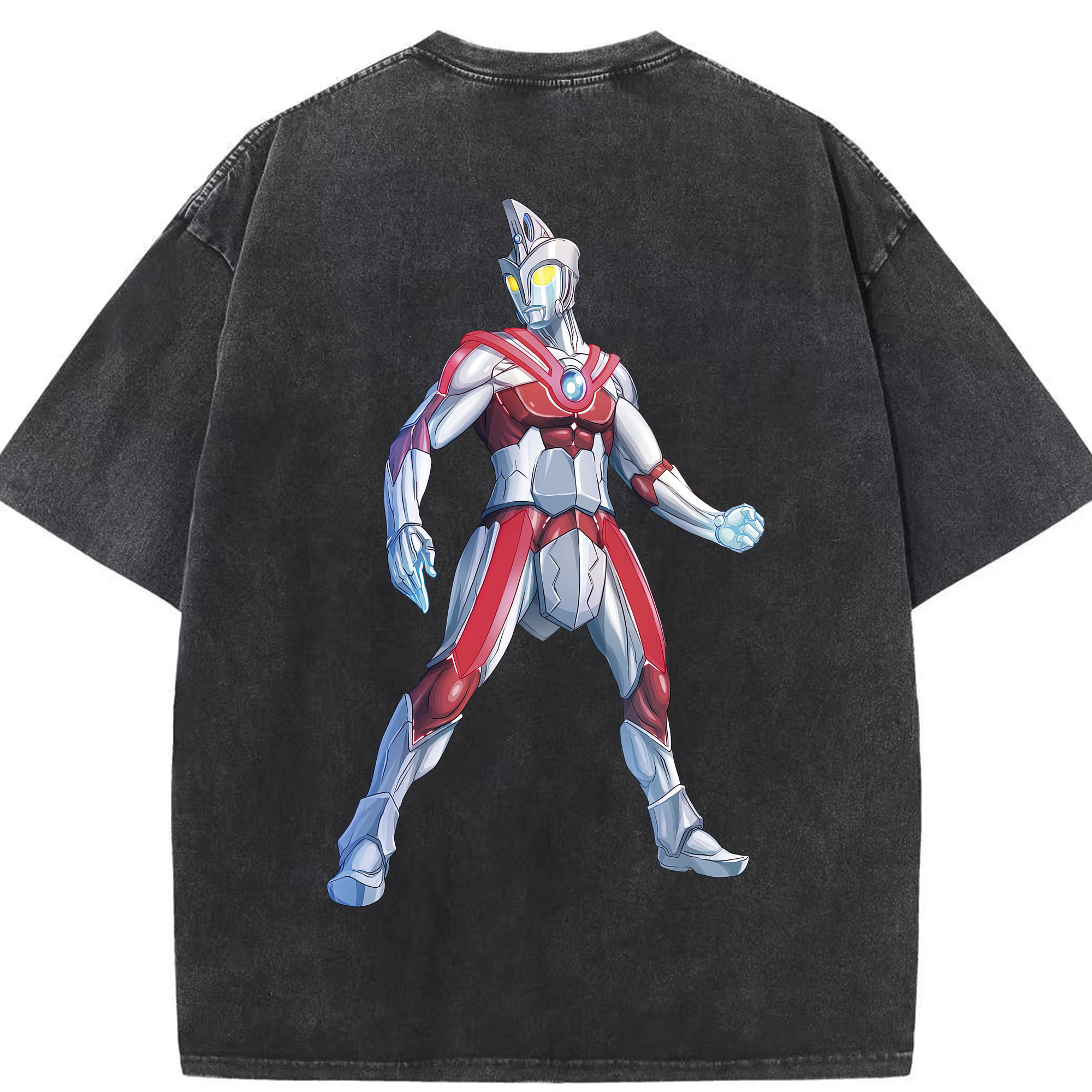 （画像用） ウルトラマン Ultraman 綿100% ヴィンテージ風 半袖Tシャツ（背面プリント）