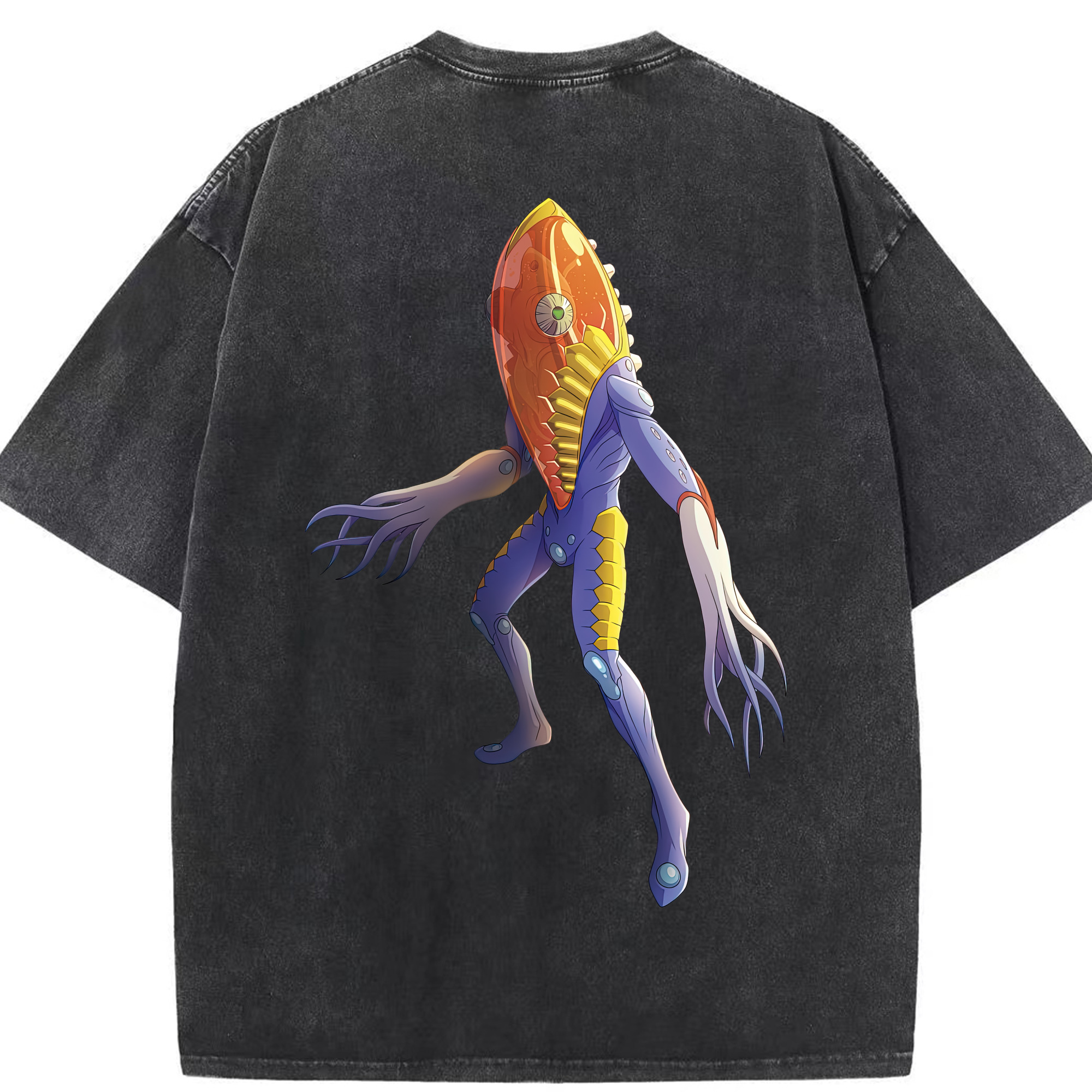 （画像用） ウルトラマン Ultraman 綿100% ヴィンテージ風 半袖Tシャツ（背面プリント）