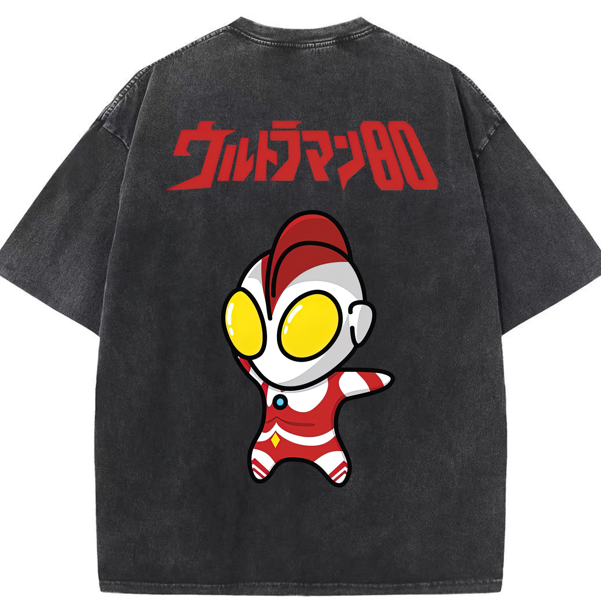 （画像用） ウルトラマン Ultraman 綿100% ヴィンテージ風 半袖Tシャツ（背面プリント）