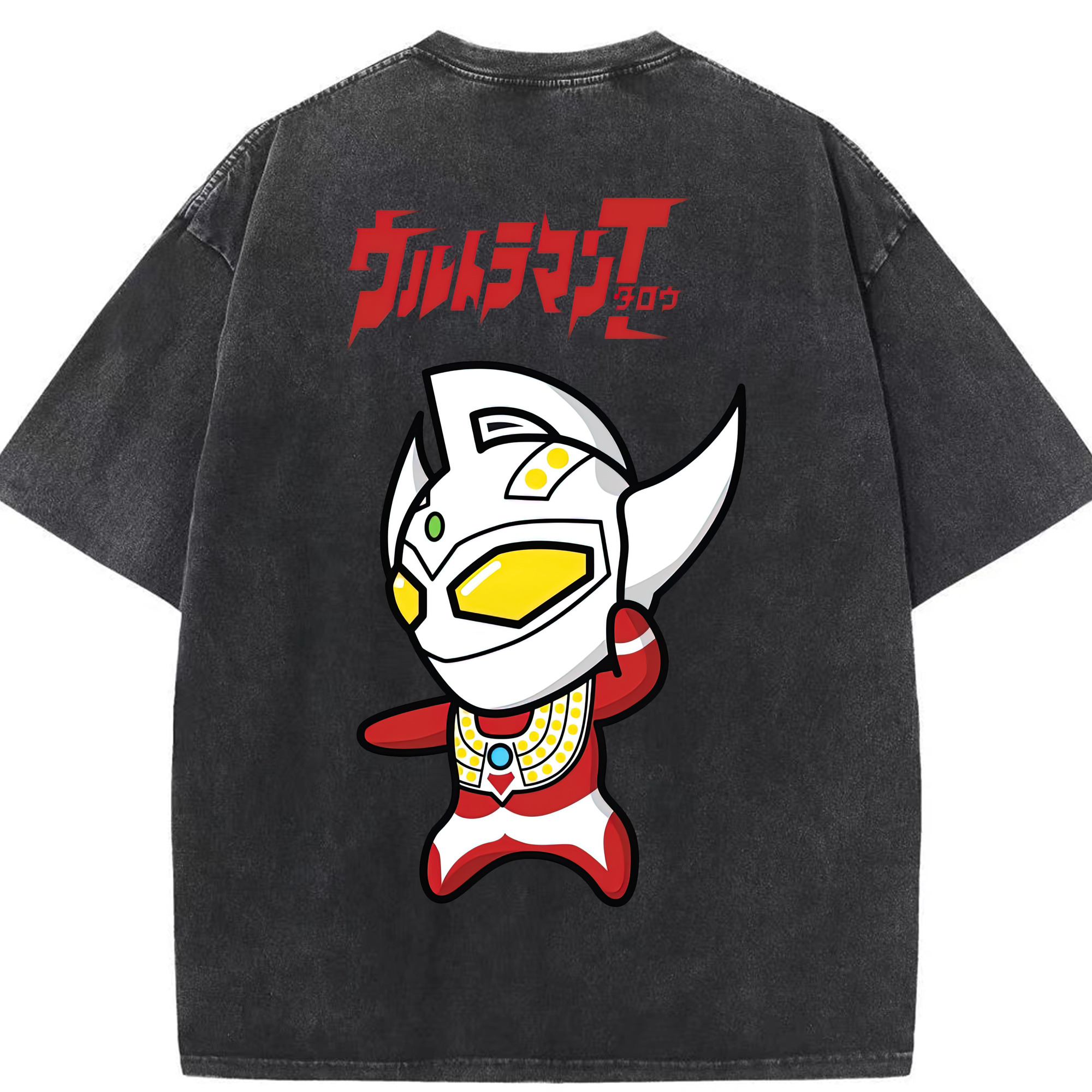 （画像用） ウルトラマン Ultraman 綿100% ヴィンテージ風 半袖Tシャツ（背面プリント）