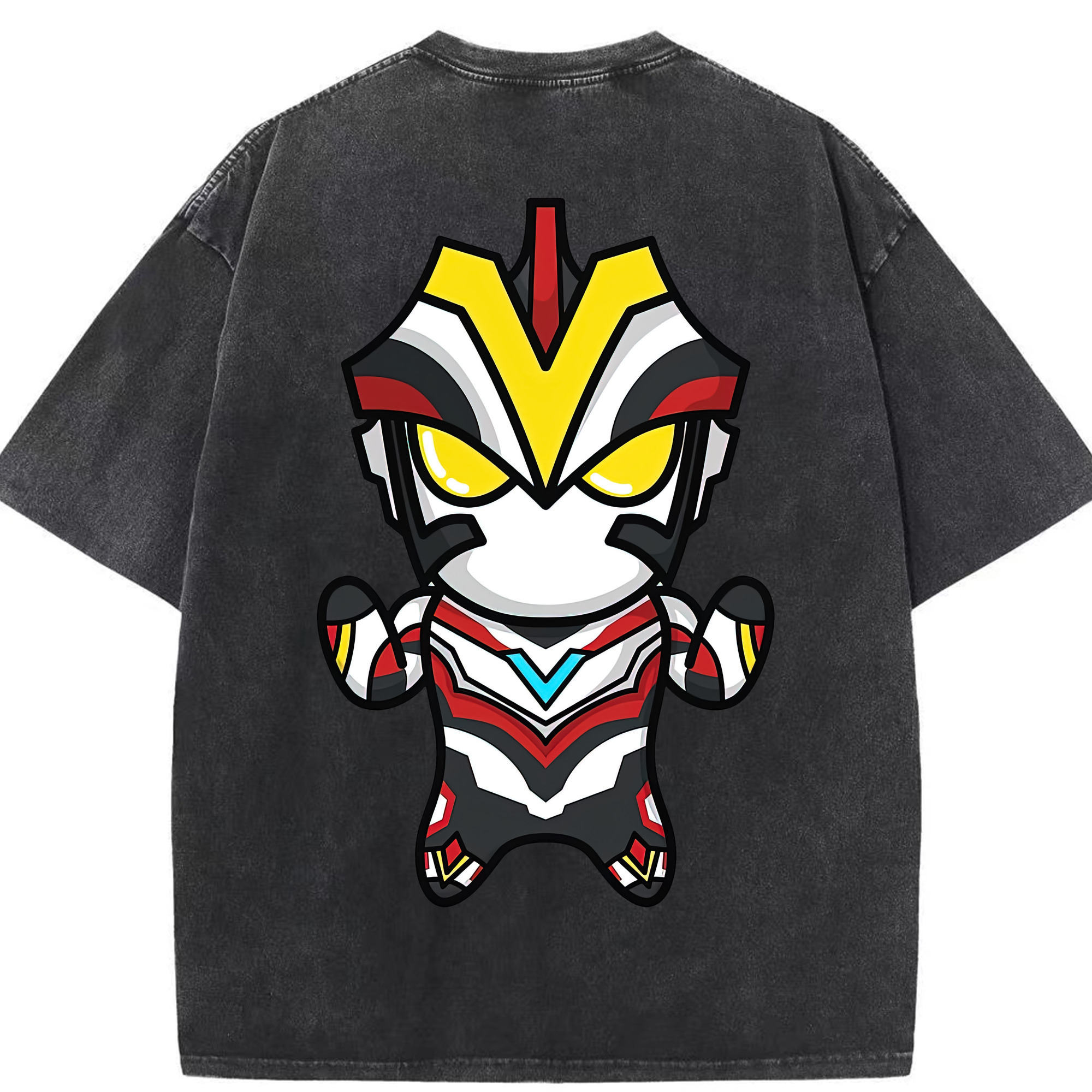 （画像用） ウルトラマン Ultraman 綿100% ヴィンテージ風 半袖Tシャツ（背面プリント）