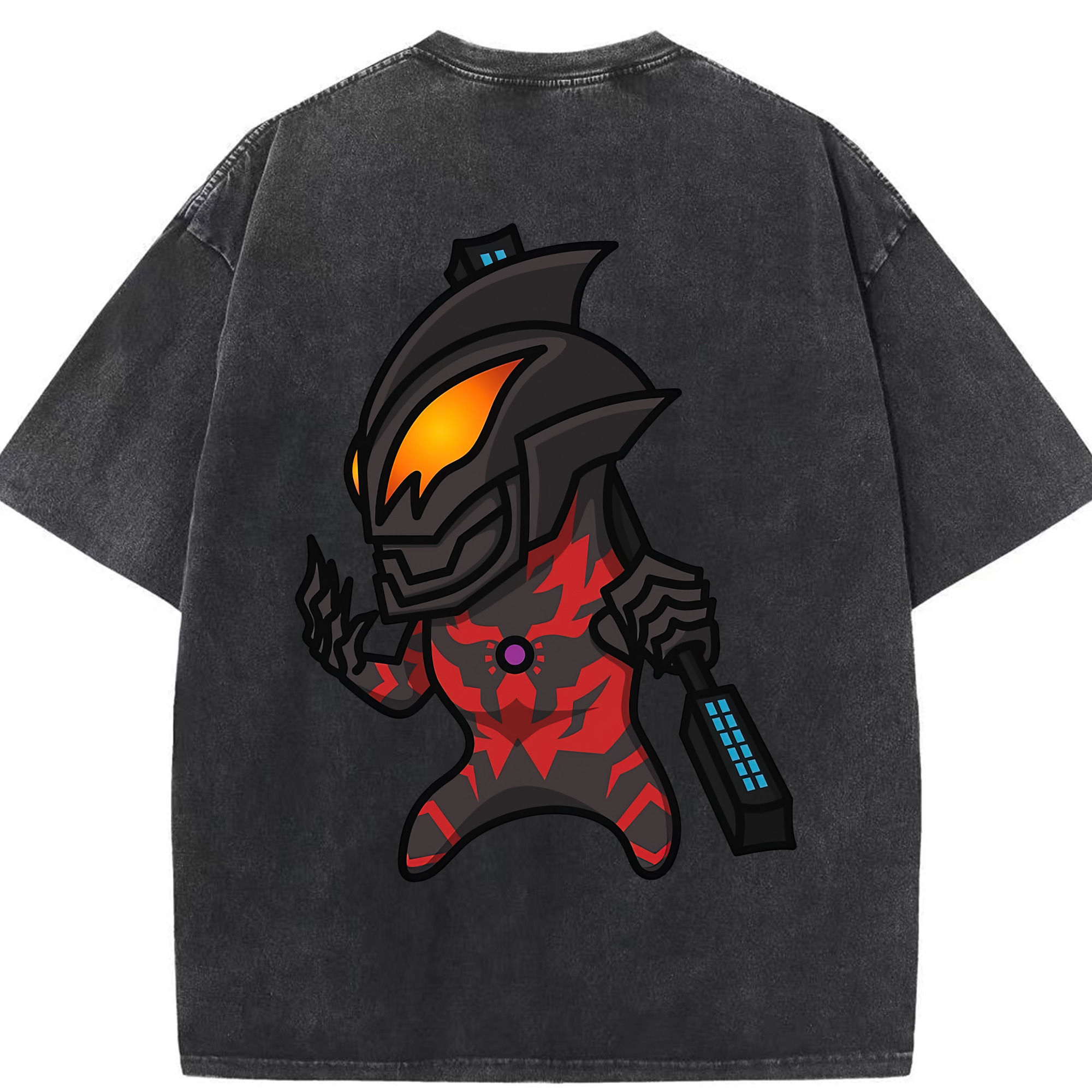 （画像用） ウルトラマン Ultraman 綿100% ヴィンテージ風 半袖Tシャツ（背面プリント）