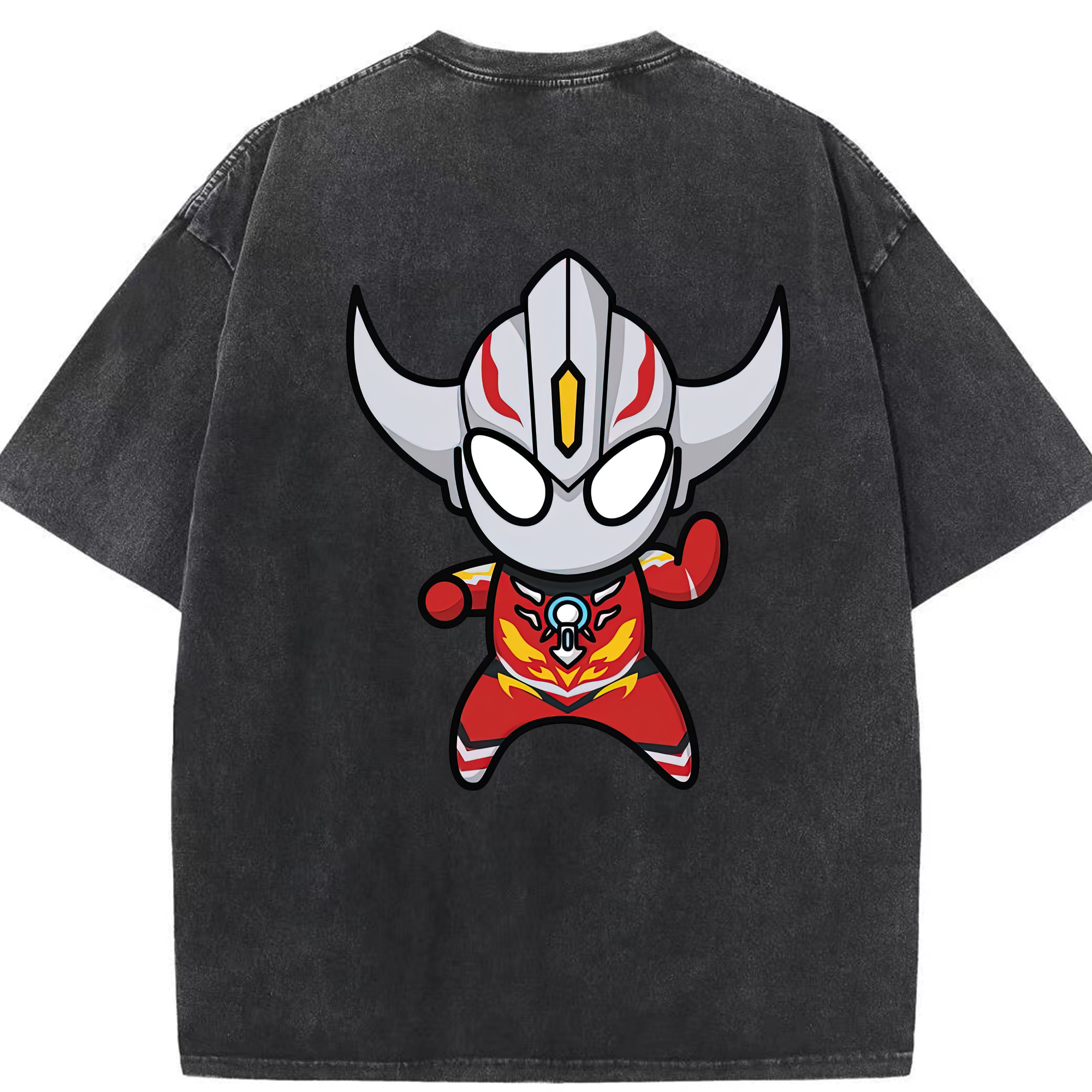（画像用） ウルトラマン Ultraman 綿100% ヴィンテージ風 半袖Tシャツ（背面プリント）