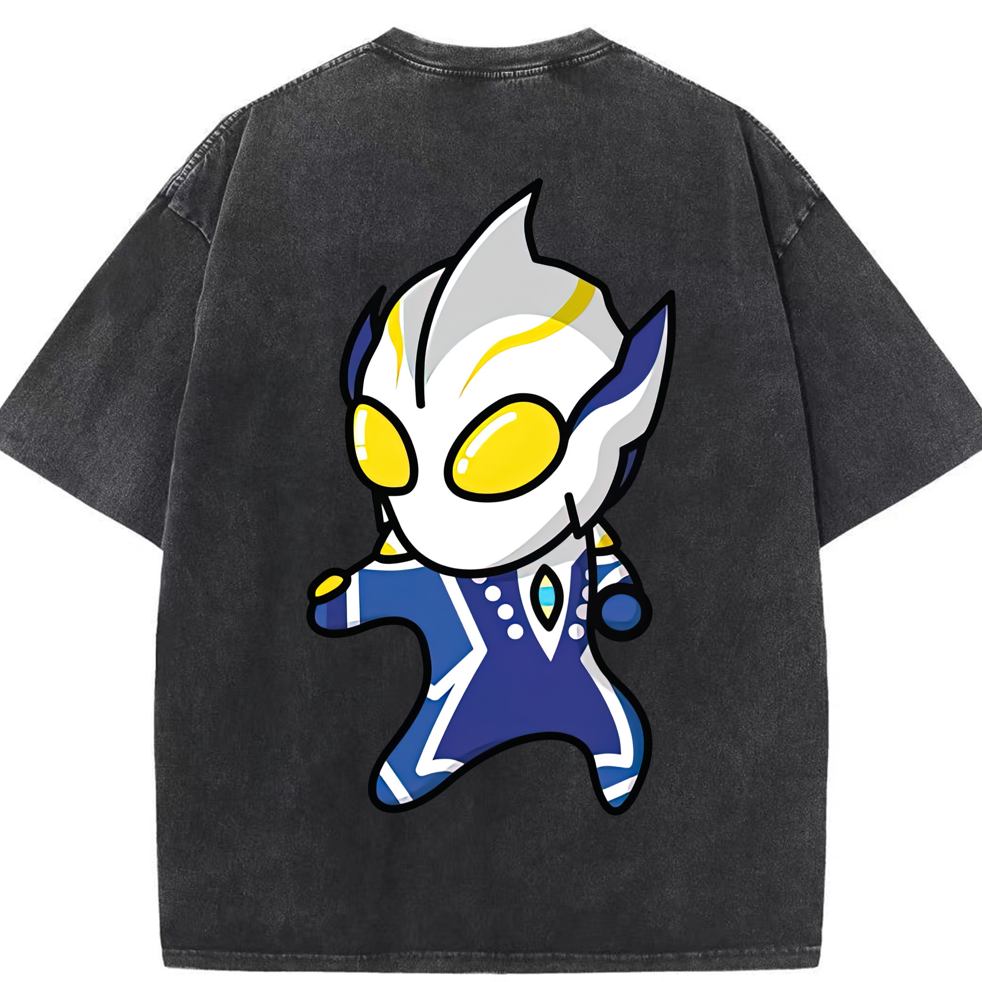 （画像用） ウルトラマン Ultraman 綿100% ヴィンテージ風 半袖Tシャツ（背面プリント）