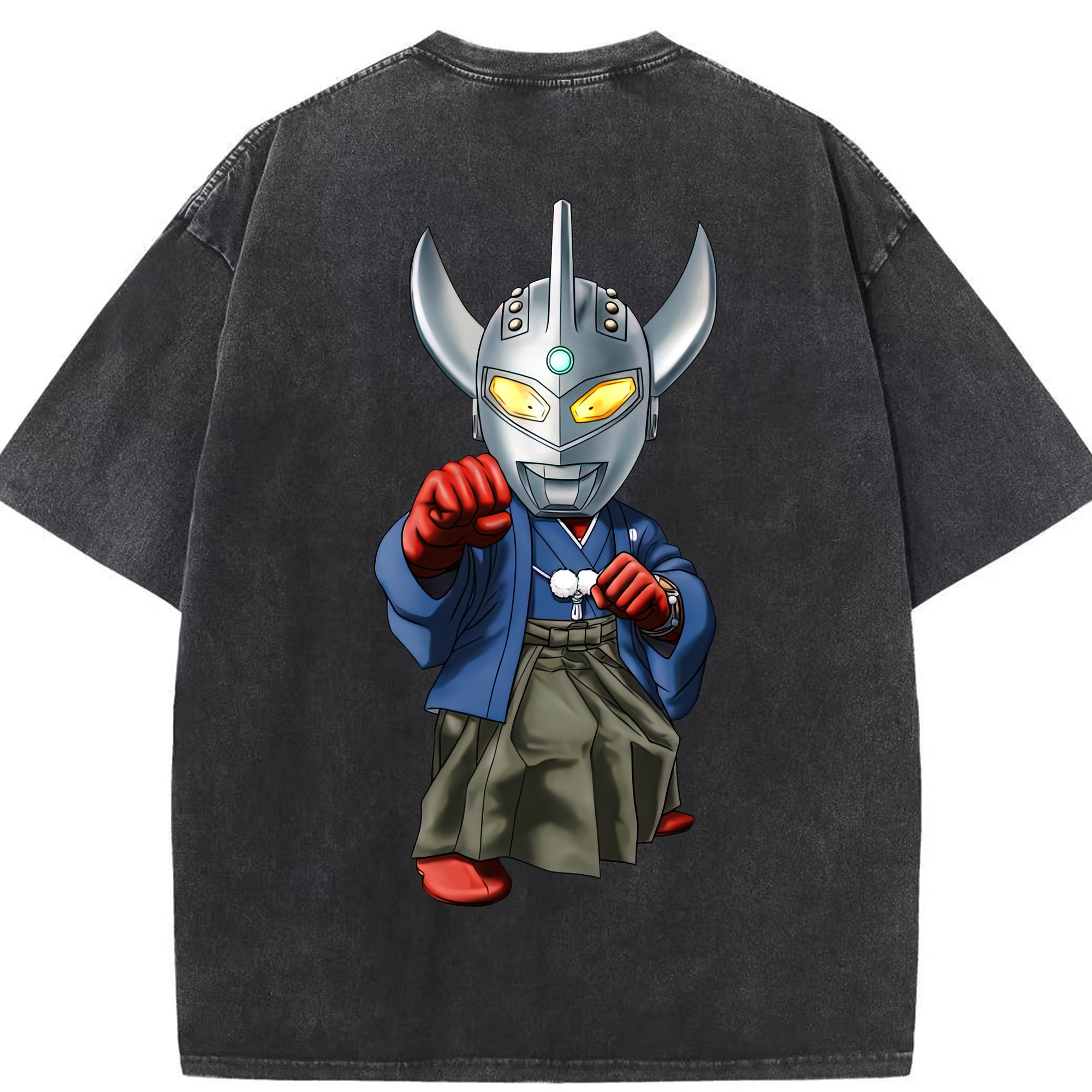 （画像用） ウルトラマン Ultraman 綿100% ヴィンテージ風 半袖Tシャツ（背面プリント）