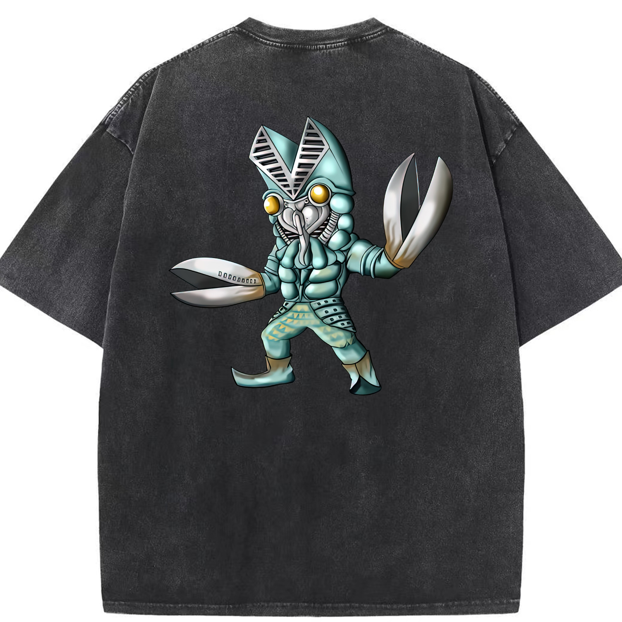 （画像用） ウルトラマン Ultraman 綿100% ヴィンテージ風 半袖Tシャツ（背面プリント）