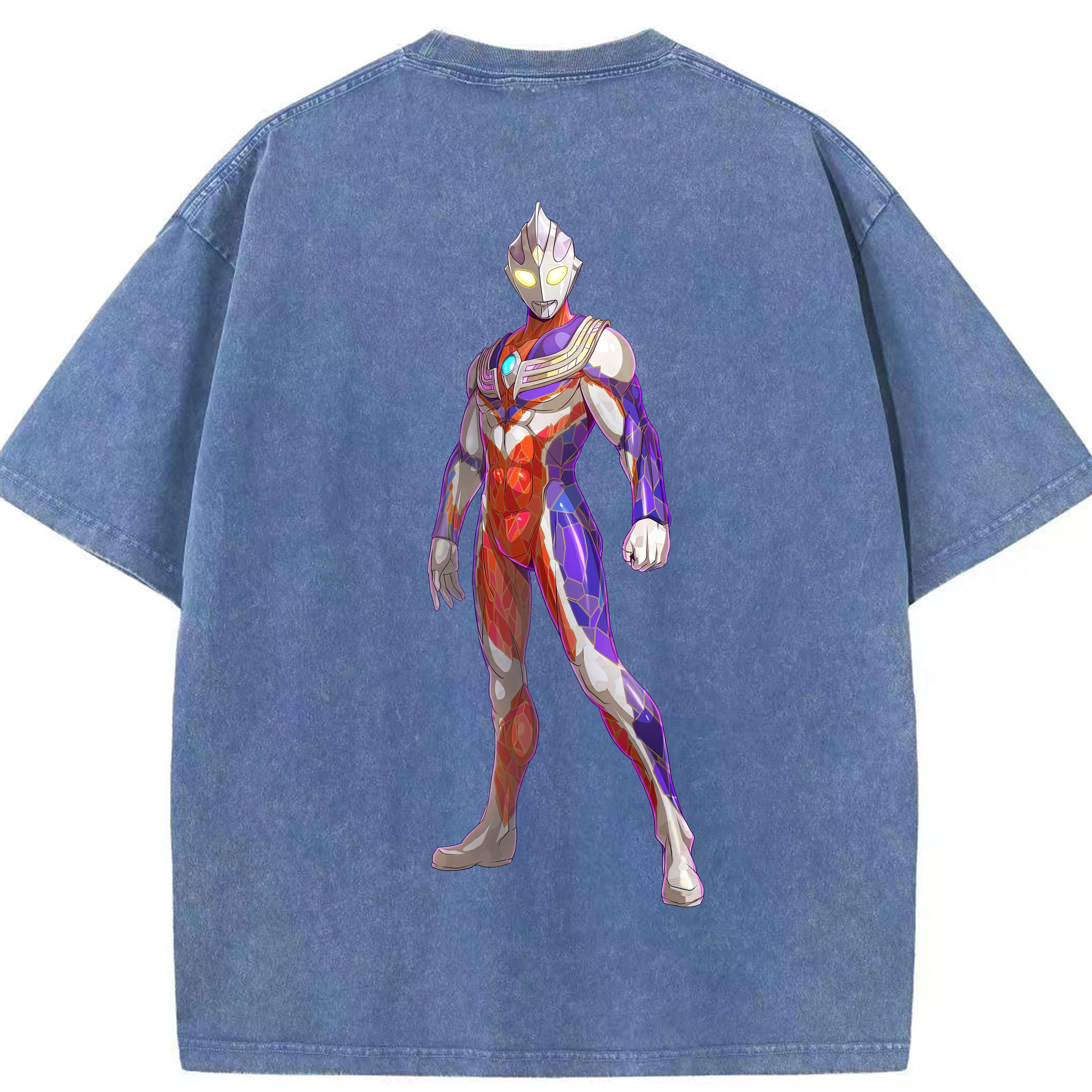（画像用） ウルトラマン Ultraman 綿100% ヴィンテージ風 半袖Tシャツ（背面プリント）