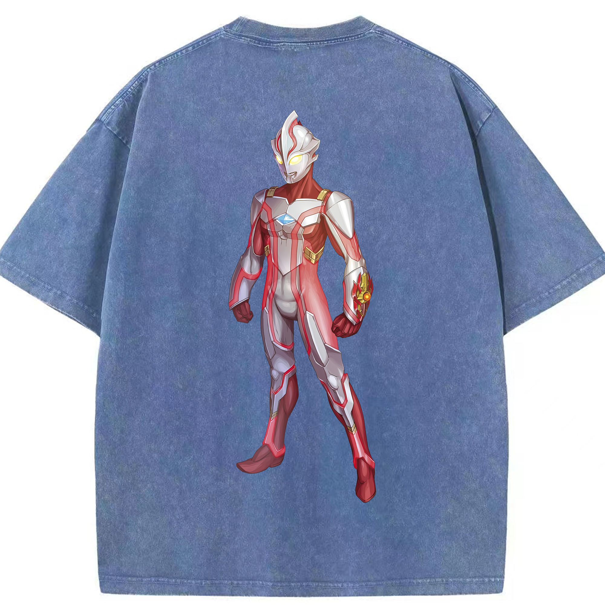 （画像用） ウルトラマン Ultraman 綿100% ヴィンテージ風 半袖Tシャツ（背面プリント）