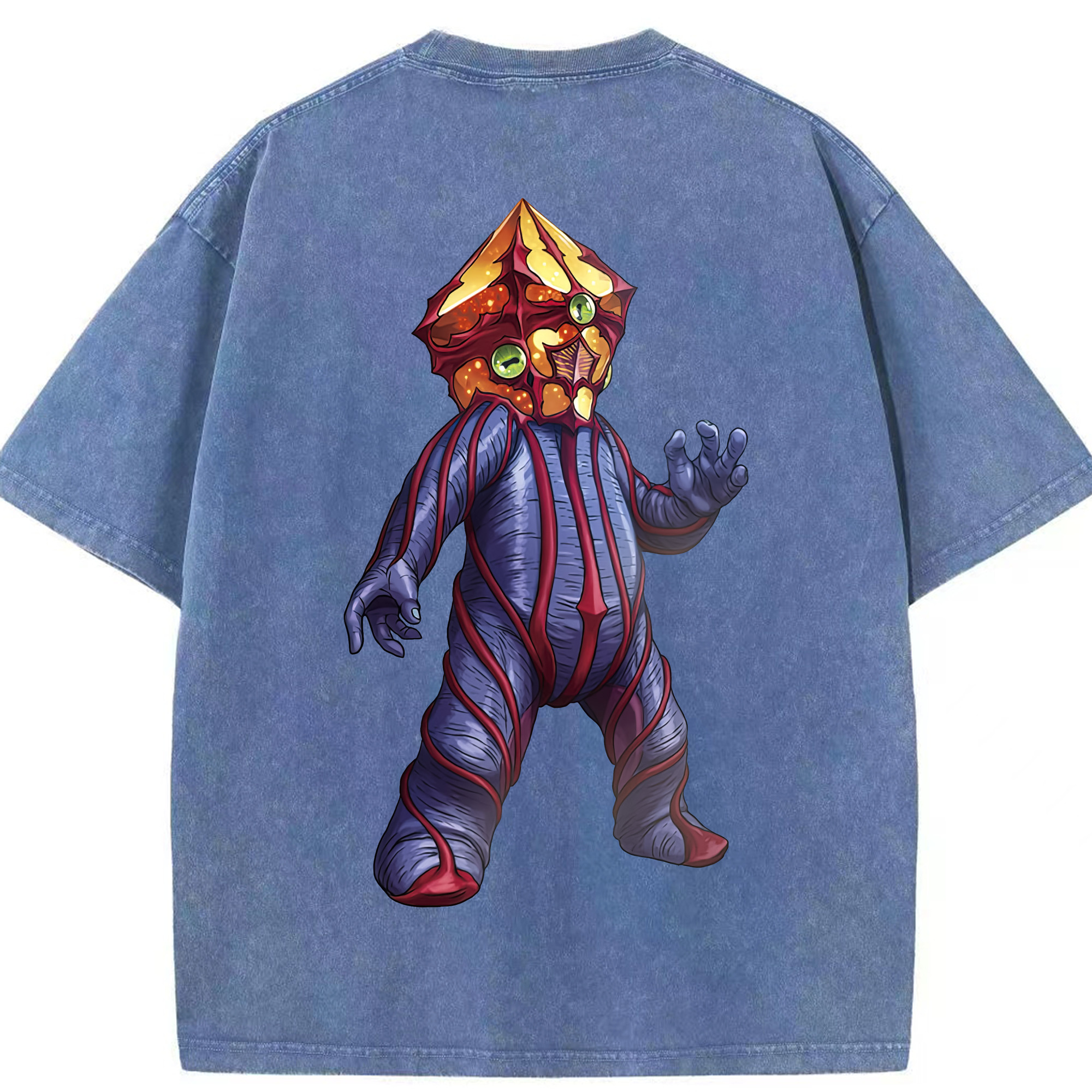 （画像用） ウルトラマン Ultraman 綿100% ヴィンテージ風 半袖Tシャツ（背面プリント）