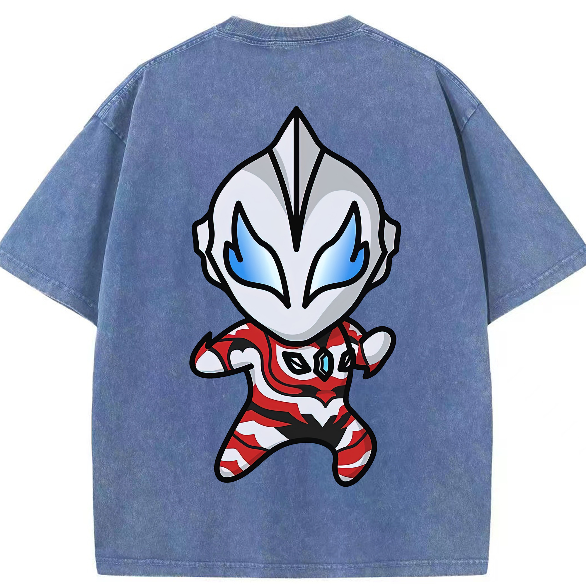（画像用） ウルトラマン Ultraman 綿100% ヴィンテージ風 半袖Tシャツ（背面プリント）