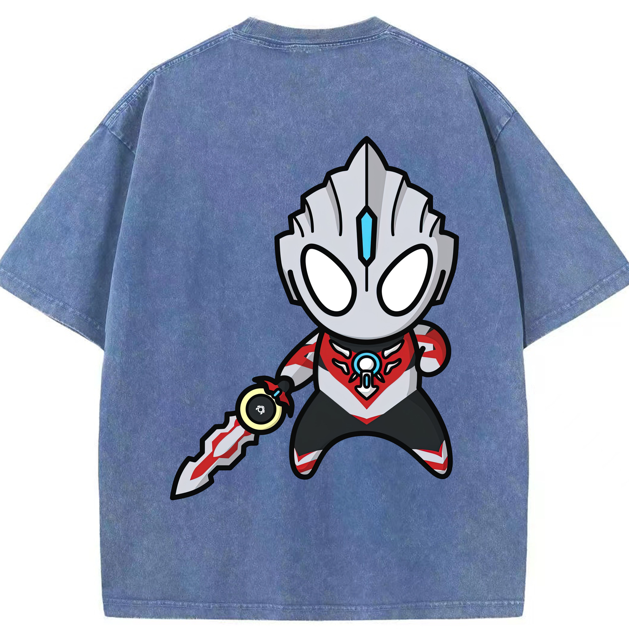（画像用） ウルトラマン Ultraman 綿100% ヴィンテージ風 半袖Tシャツ（背面プリント）