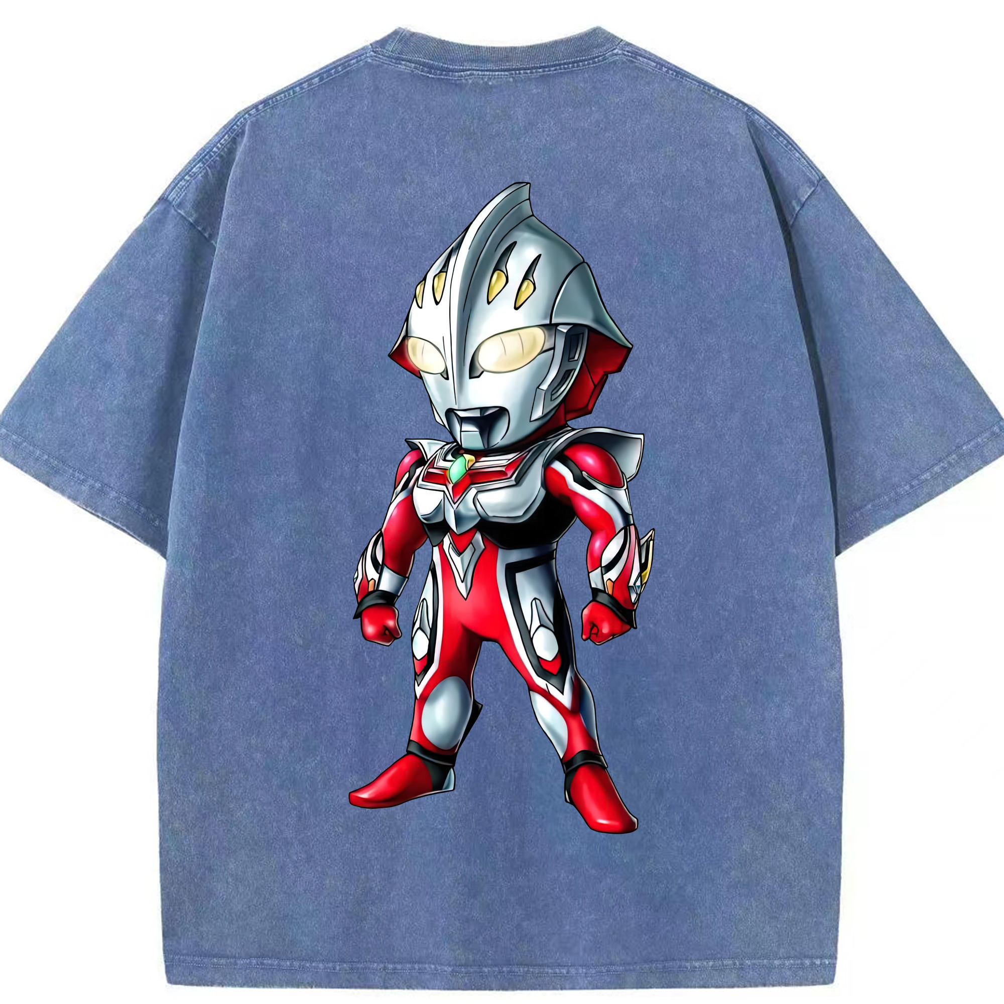 （画像用） ウルトラマン Ultraman 綿100% ヴィンテージ風 半袖Tシャツ（背面プリント）