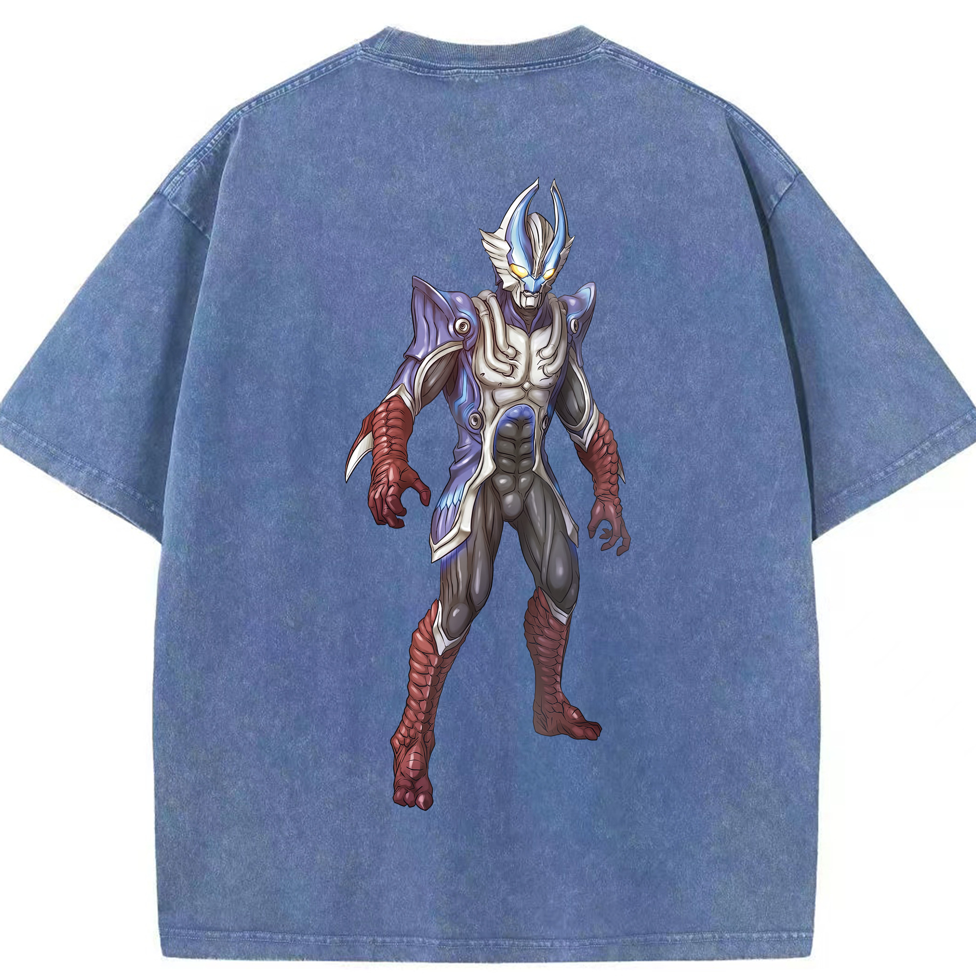 （画像用） ウルトラマン Ultraman 綿100% ヴィンテージ風 半袖Tシャツ（背面プリント）