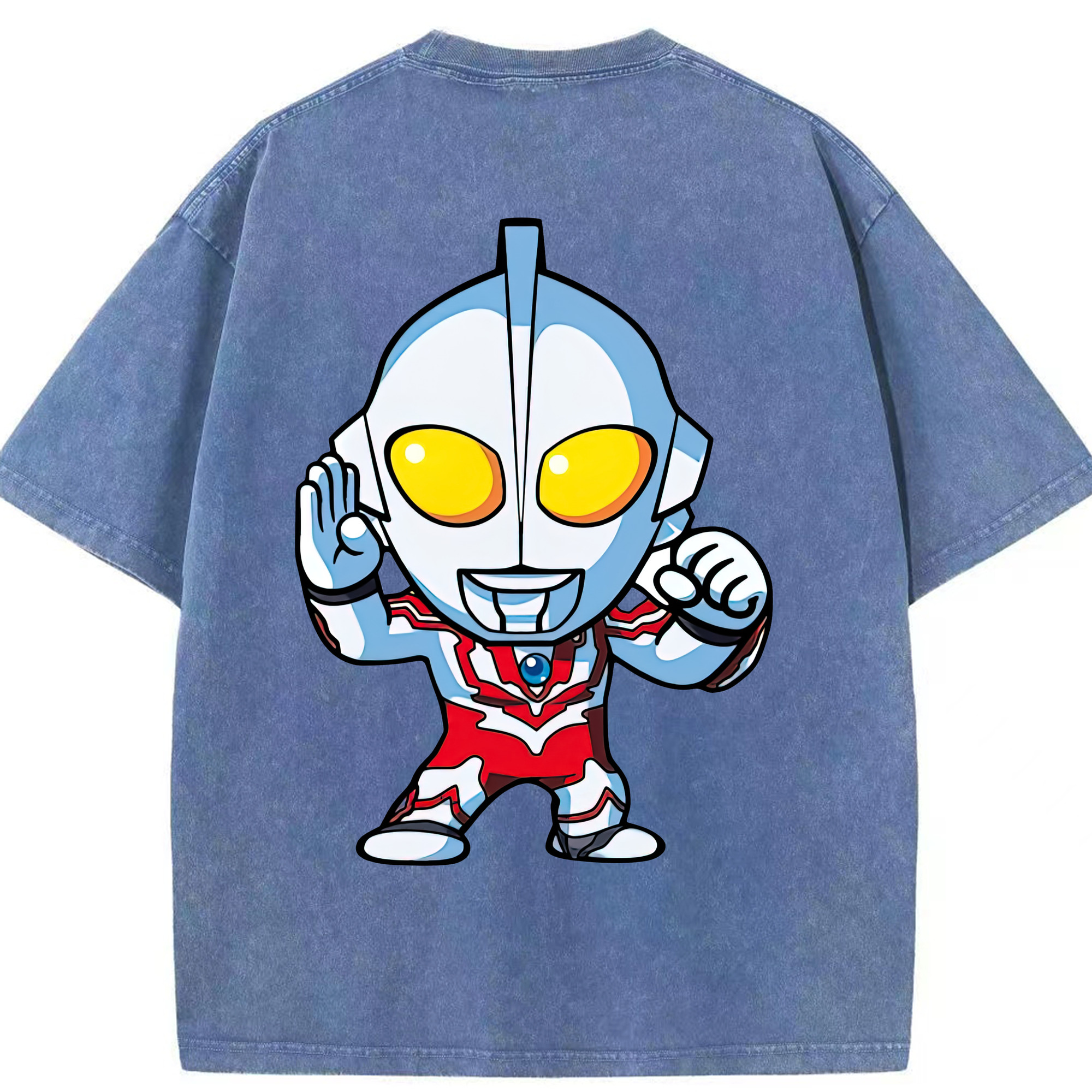 （画像用） ウルトラマン Ultraman 綿100% ヴィンテージ風 半袖Tシャツ（背面プリント）