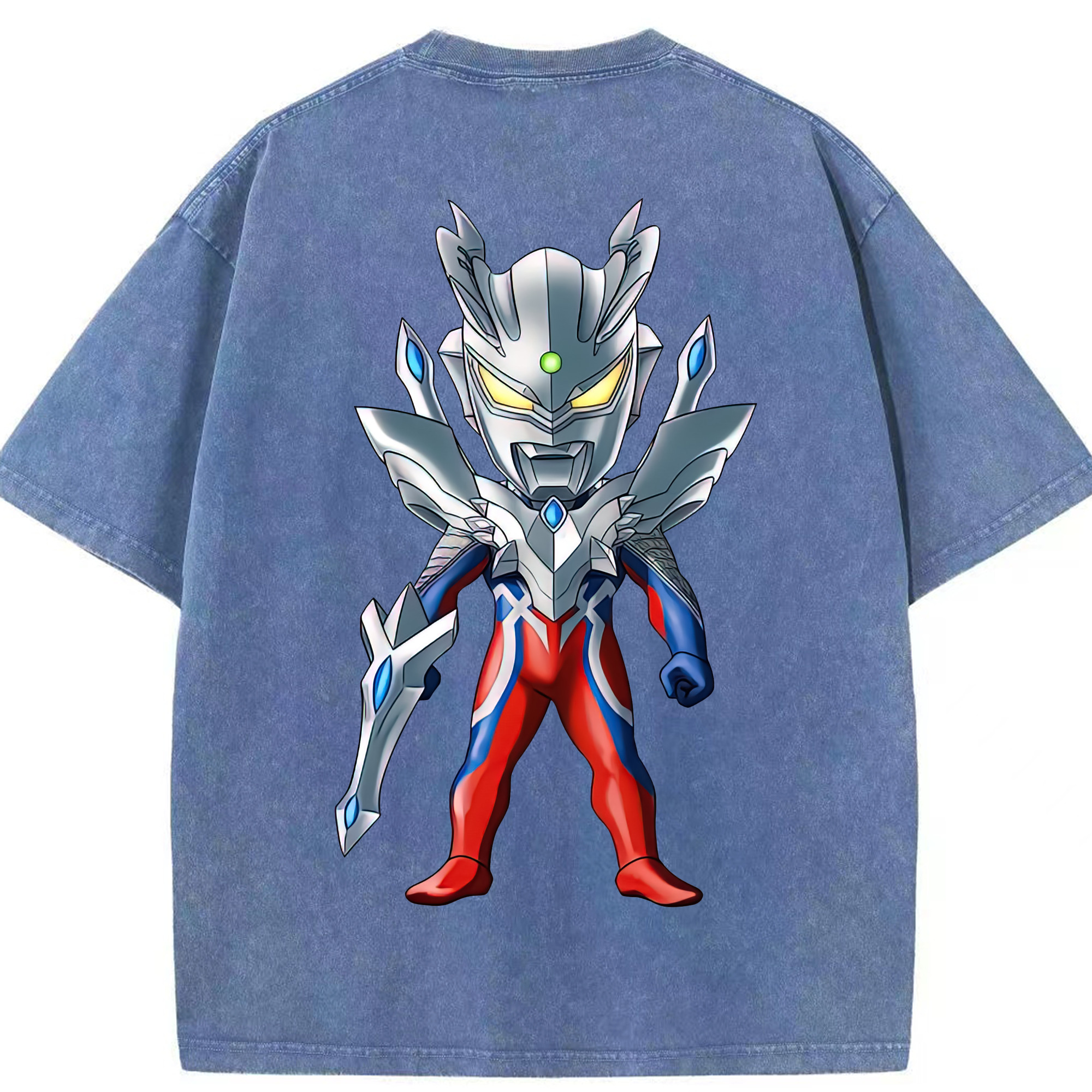 （画像用） ウルトラマン Ultraman 綿100% ヴィンテージ風 半袖Tシャツ（背面プリント）