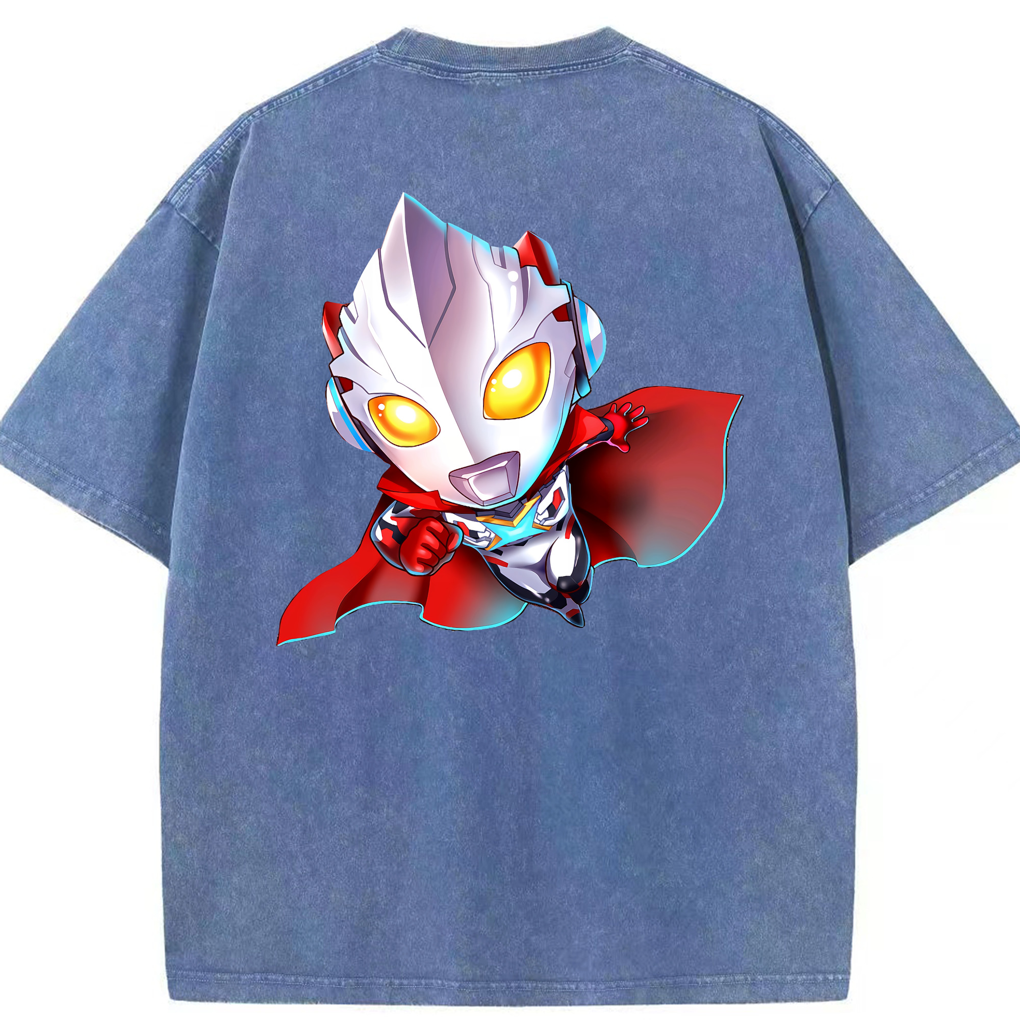 （画像用） ウルトラマン Ultraman 綿100% ヴィンテージ風 半袖Tシャツ（背面プリント）