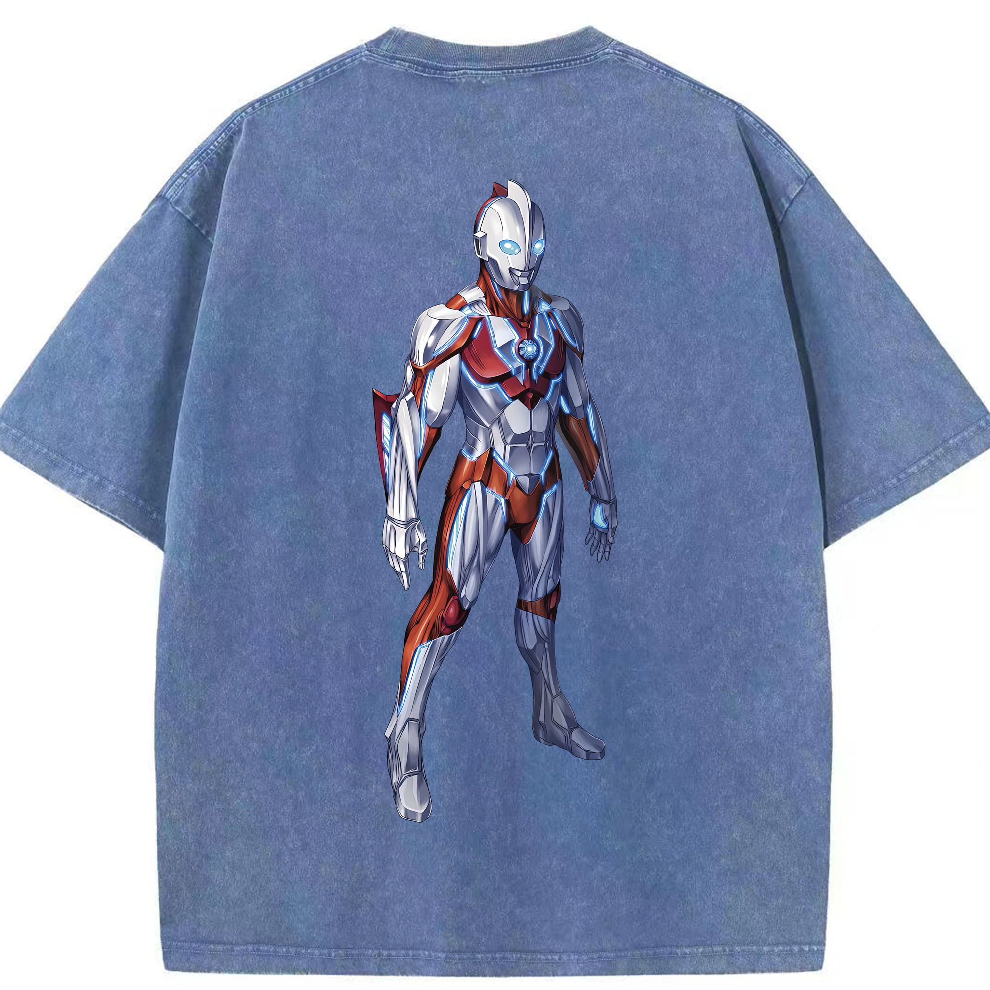 （画像用） ウルトラマン Ultraman 綿100% ヴィンテージ風 半袖Tシャツ（背面プリント）
