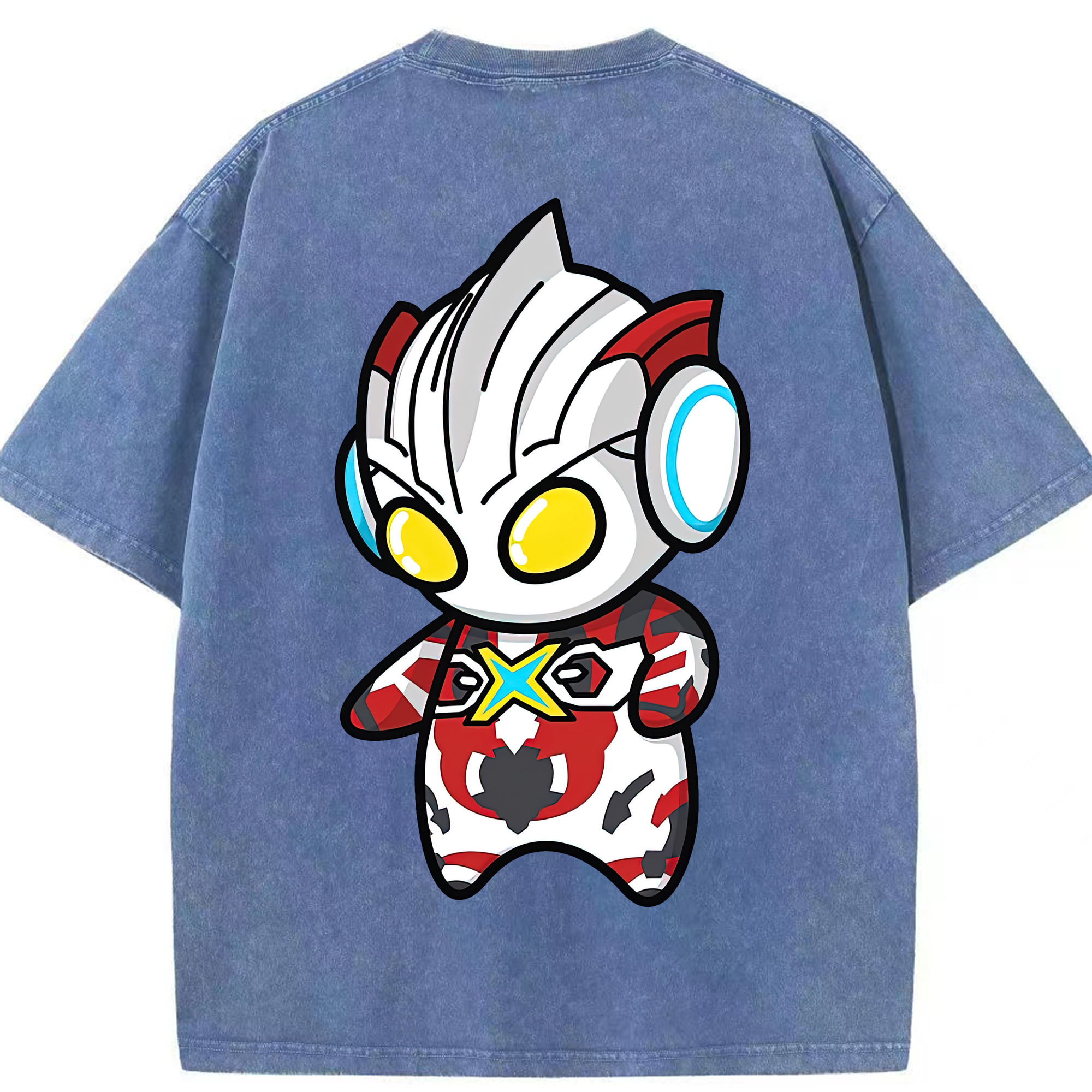 （画像用） ウルトラマン Ultraman 綿100% ヴィンテージ風 半袖Tシャツ（背面プリント）