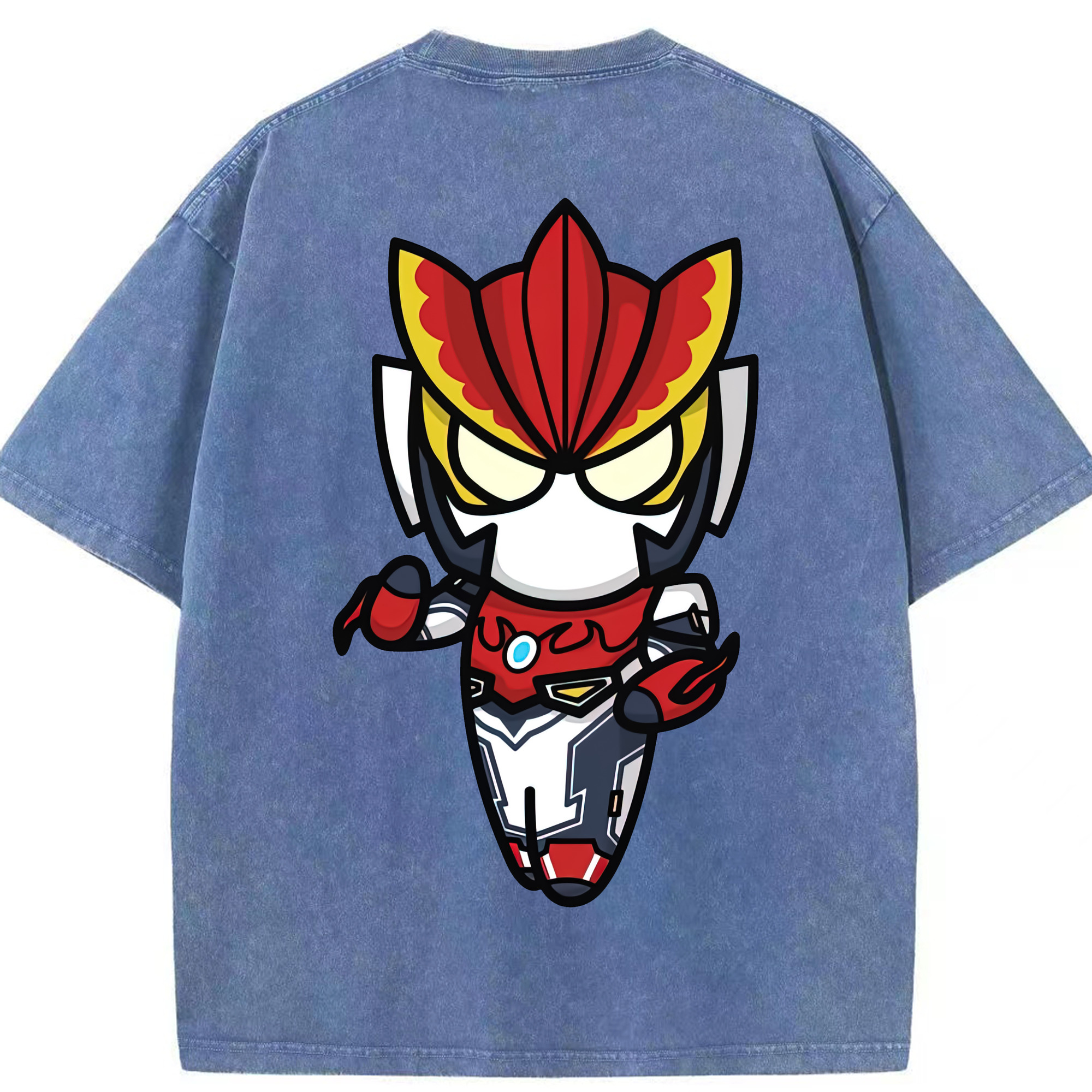 （画像用） ウルトラマン Ultraman 綿100% ヴィンテージ風 半袖Tシャツ（背面プリント）