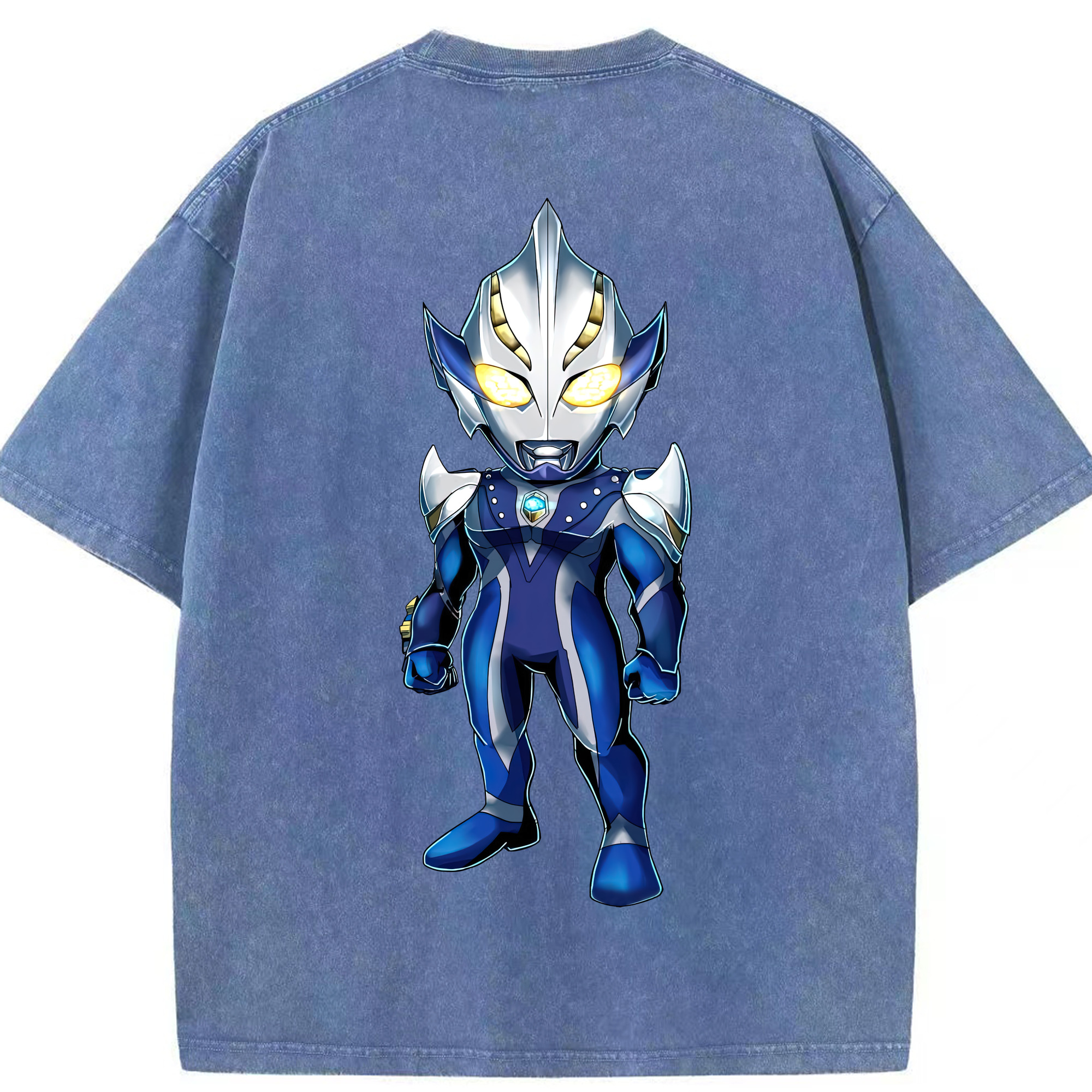 （画像用） ウルトラマン Ultraman 綿100% ヴィンテージ風 半袖Tシャツ（背面プリント）