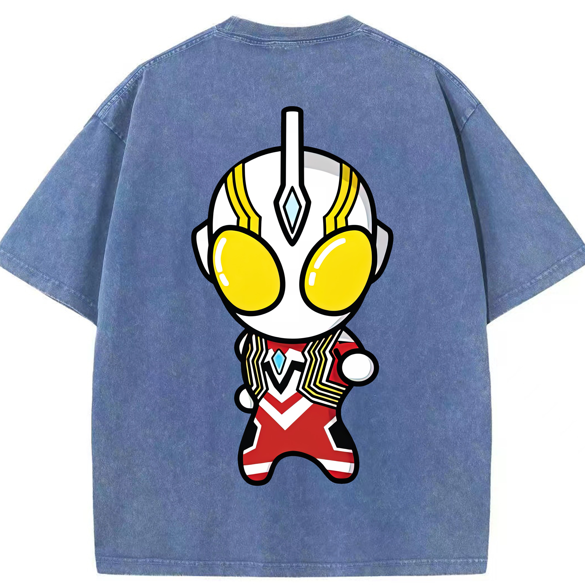 （画像用） ウルトラマン Ultraman 綿100% ヴィンテージ風 半袖Tシャツ（背面プリント）