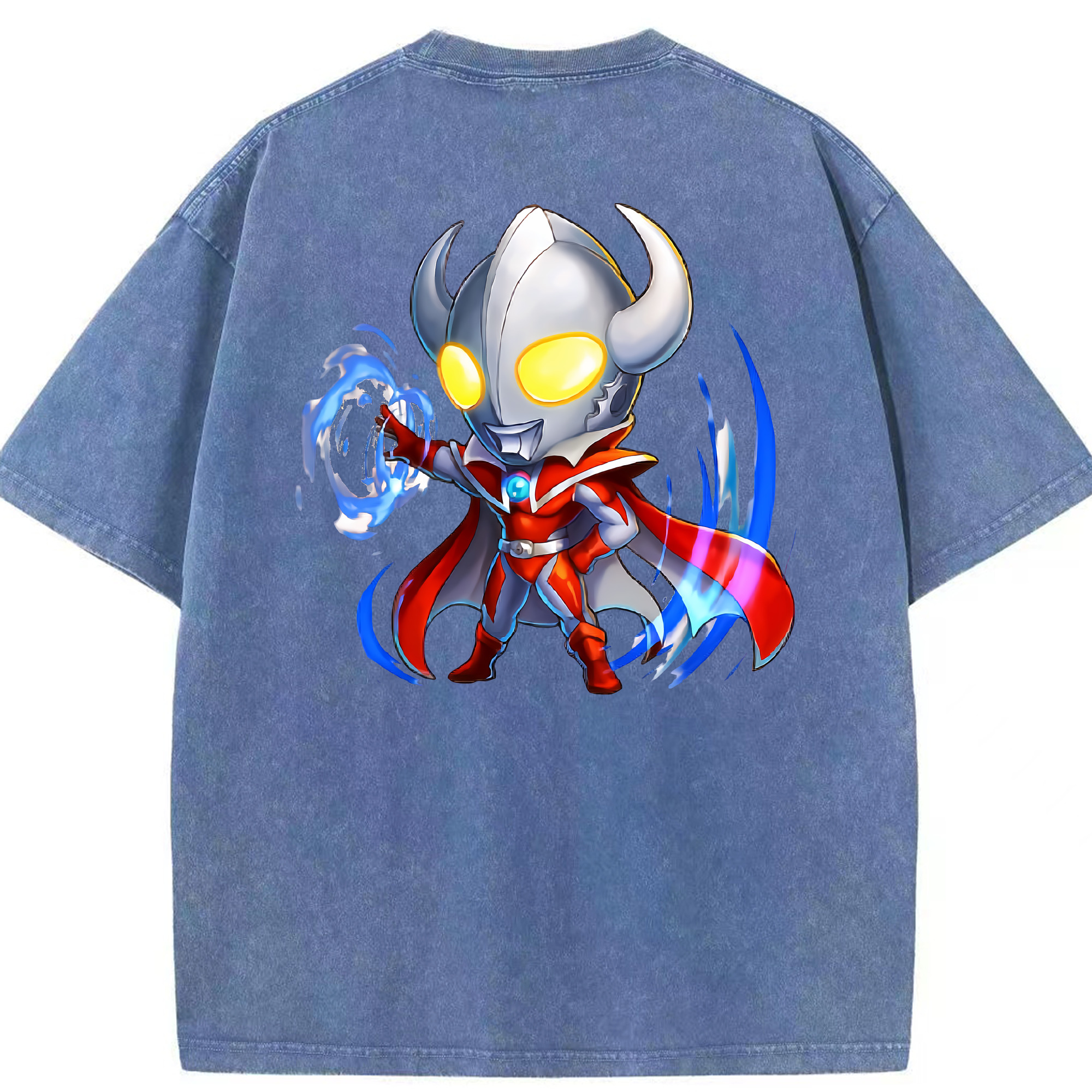 （画像用） ウルトラマン Ultraman 綿100% ヴィンテージ風 半袖Tシャツ（背面プリント）