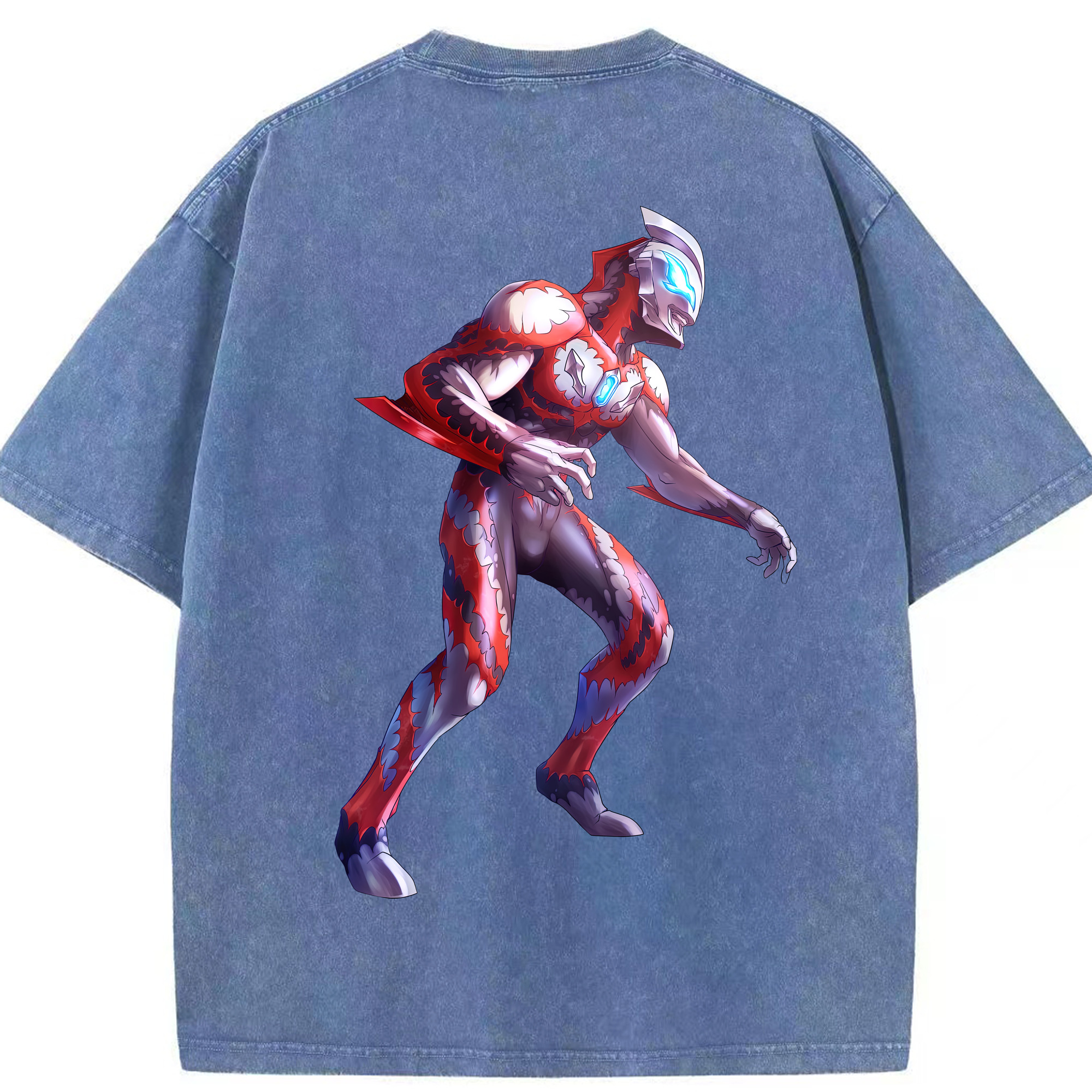 （画像用） ウルトラマン Ultraman 綿100% ヴィンテージ風 半袖Tシャツ（背面プリント）