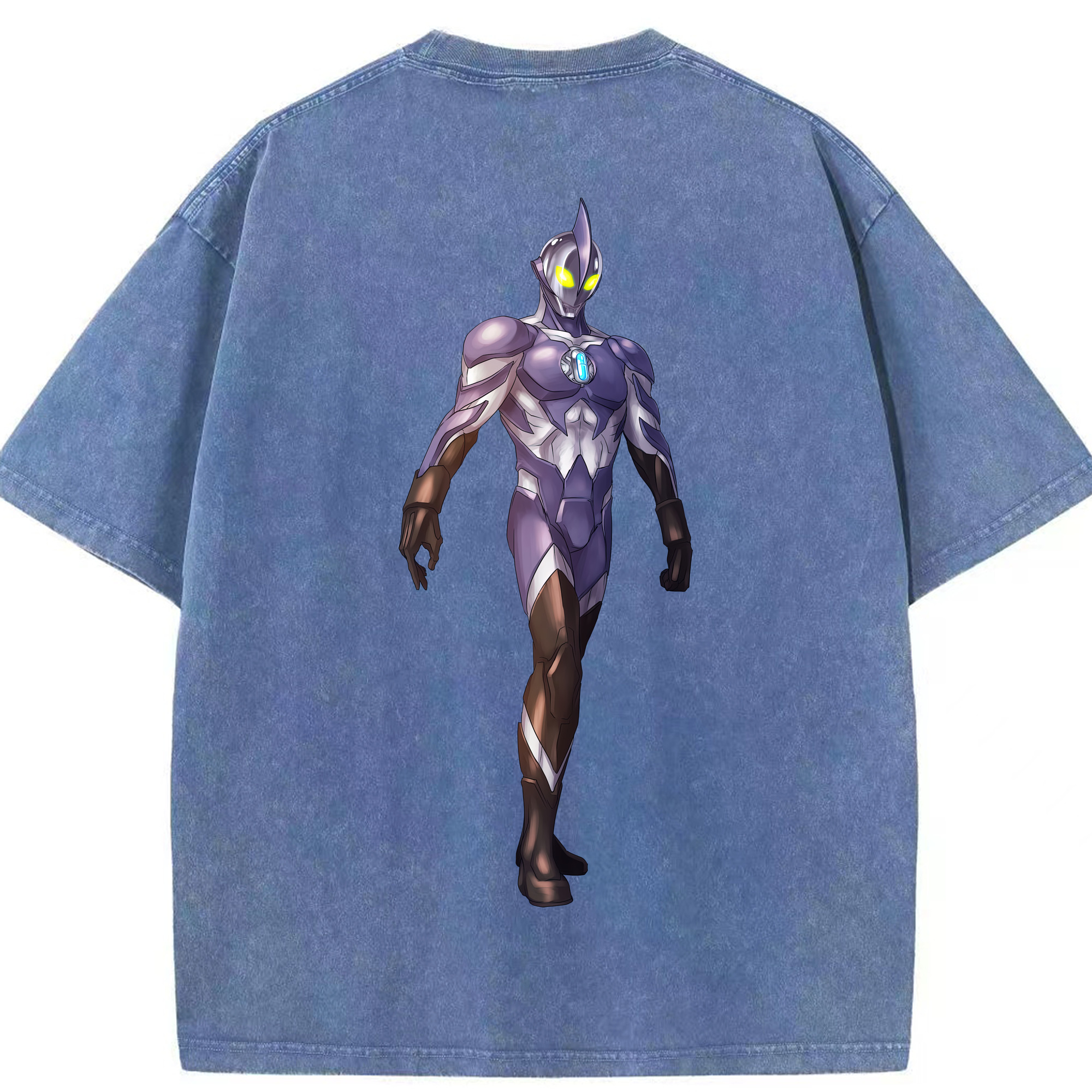 （画像用） ウルトラマン Ultraman 綿100% ヴィンテージ風 半袖Tシャツ（背面プリント）