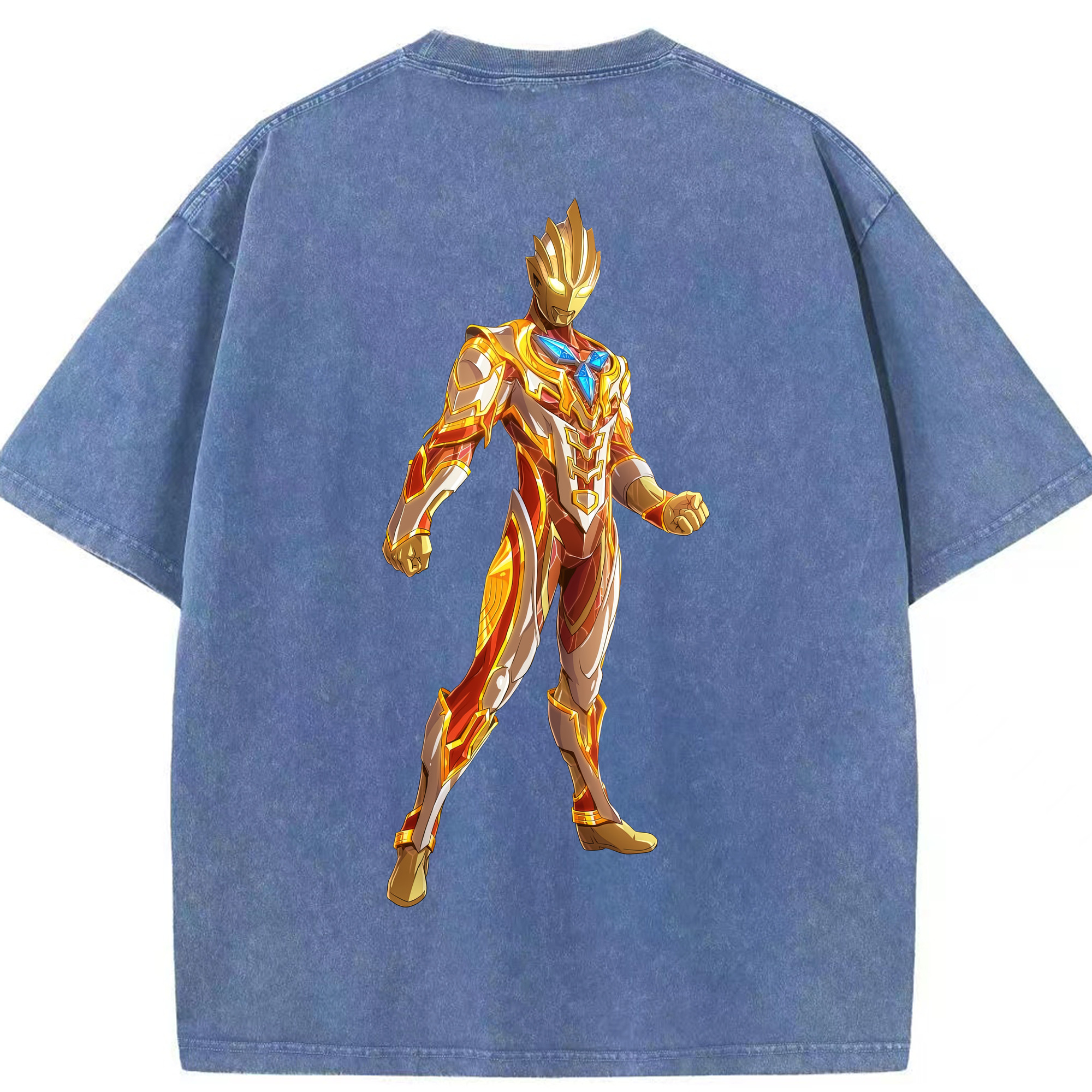 （画像用） ウルトラマン Ultraman 綿100% ヴィンテージ風 半袖Tシャツ（背面プリント）