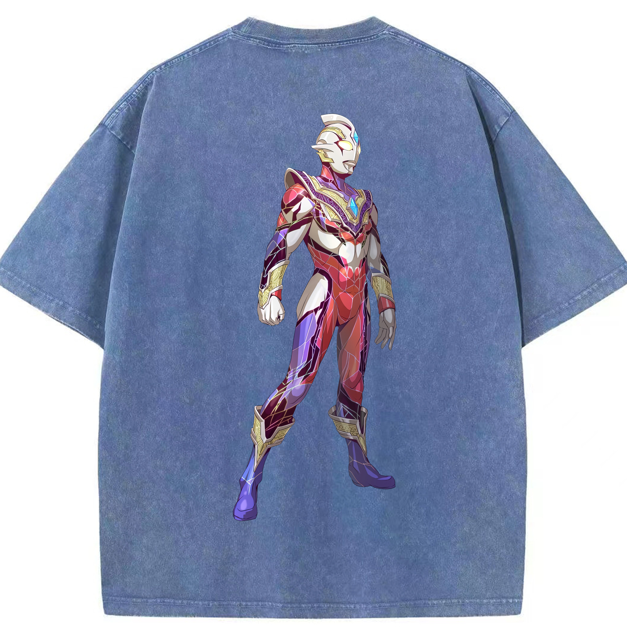 （画像用） ウルトラマン Ultraman 綿100% ヴィンテージ風 半袖Tシャツ（背面プリント）