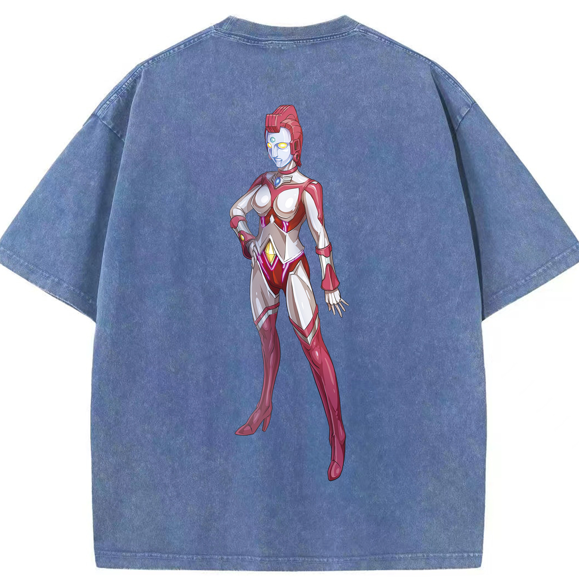 （画像用） ウルトラマン Ultraman 綿100% ヴィンテージ風 半袖Tシャツ（背面プリント）