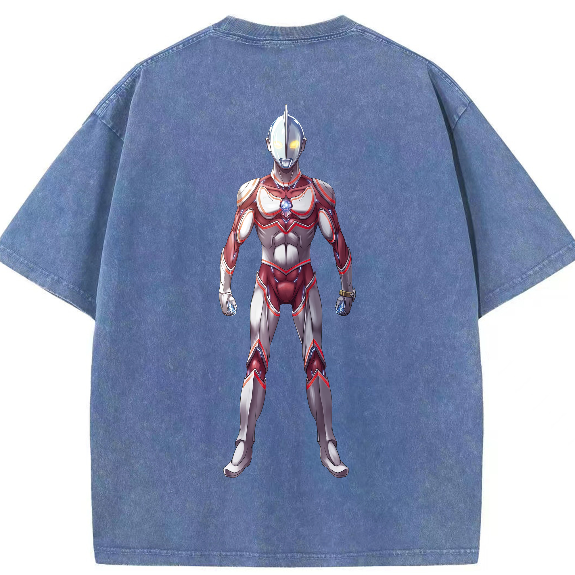 （画像用） ウルトラマン Ultraman 綿100% ヴィンテージ風 半袖Tシャツ（背面プリント）