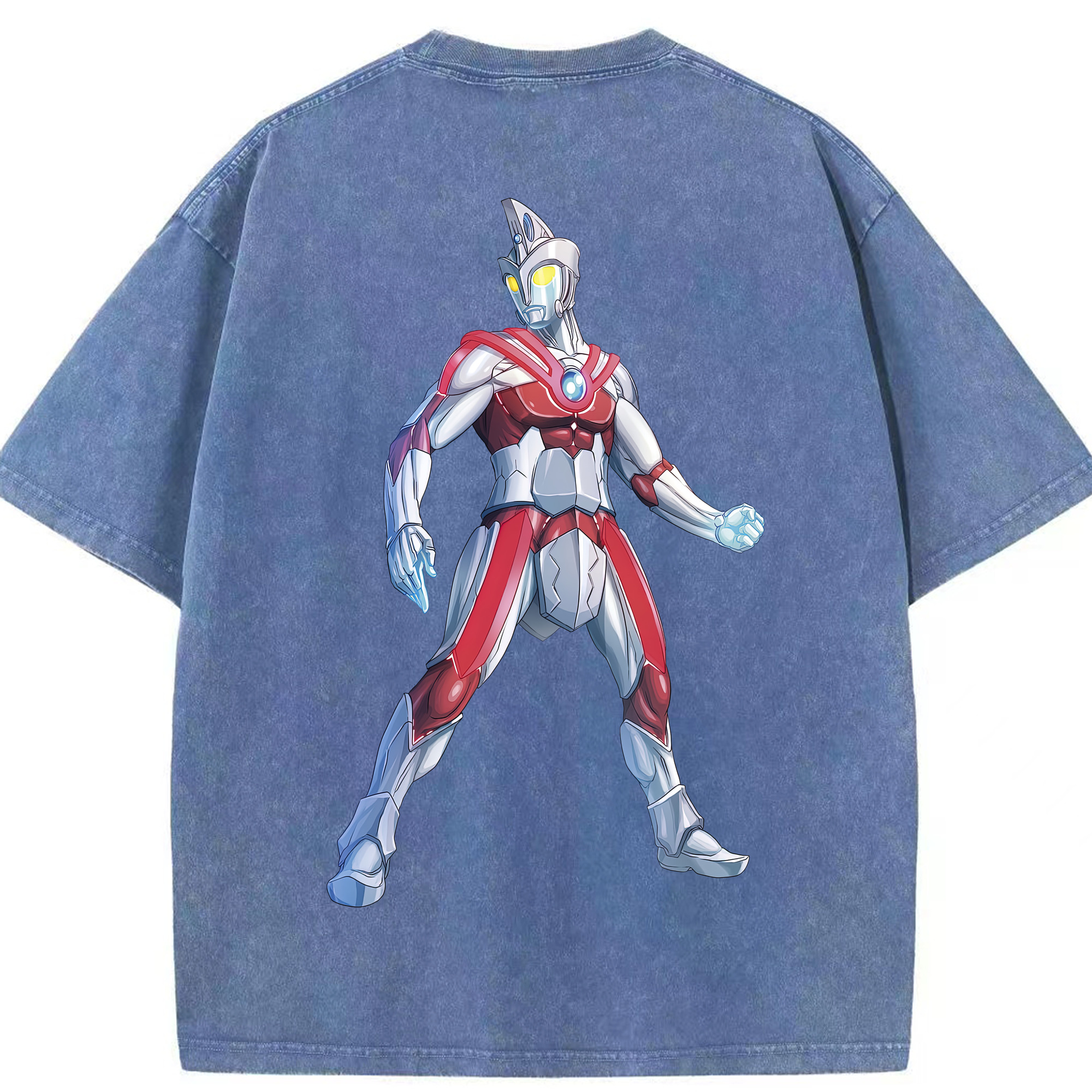 （画像用） ウルトラマン Ultraman 綿100% ヴィンテージ風 半袖Tシャツ（背面プリント）