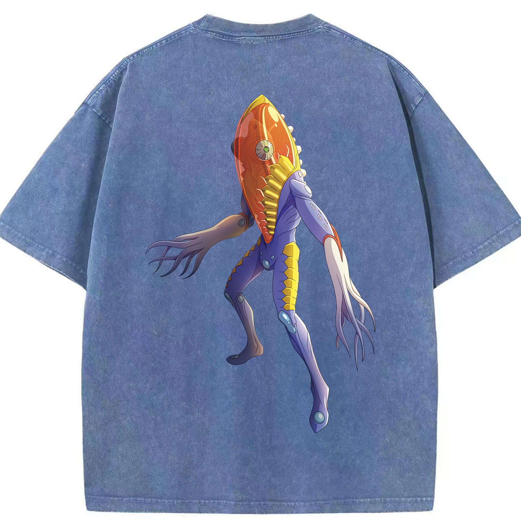 （画像用） ウルトラマン Ultraman 綿100% ヴィンテージ風 半袖Tシャツ（背面プリント）