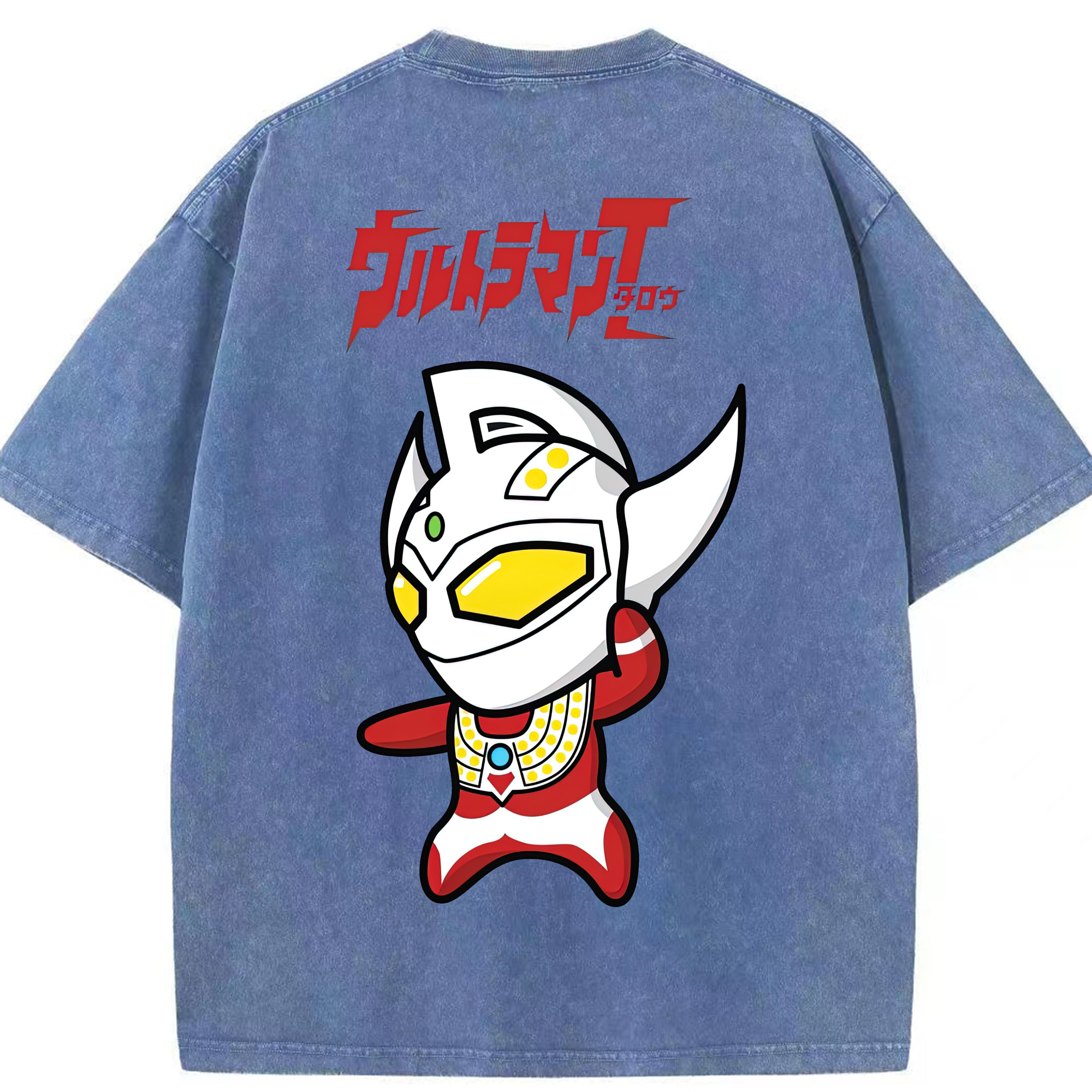 （画像用） ウルトラマン Ultraman 綿100% ヴィンテージ風 半袖Tシャツ（背面プリント）