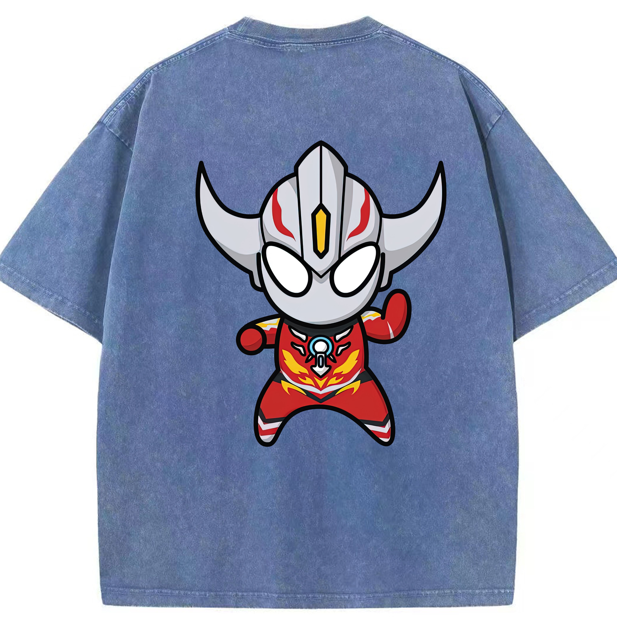 （画像用） ウルトラマン Ultraman 綿100% ヴィンテージ風 半袖Tシャツ（背面プリント）