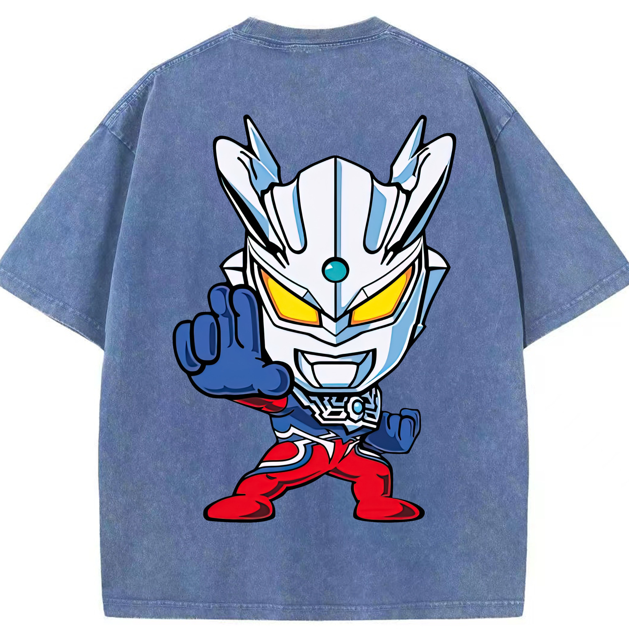 （画像用） ウルトラマン Ultraman 綿100% ヴィンテージ風 半袖Tシャツ（背面プリント）