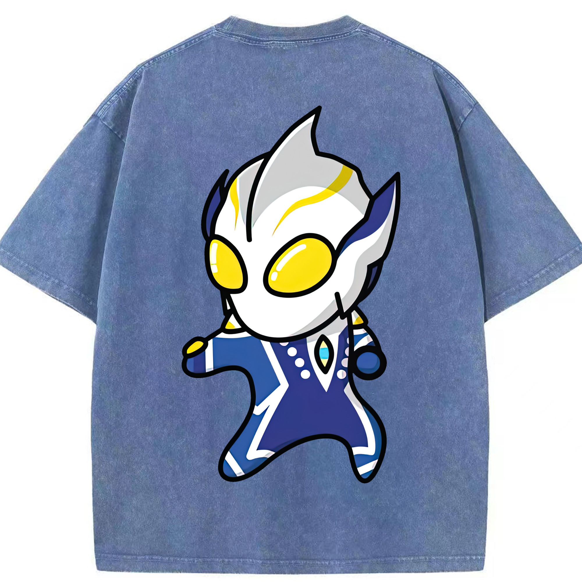 （画像用） ウルトラマン Ultraman 綿100% ヴィンテージ風 半袖Tシャツ（背面プリント）