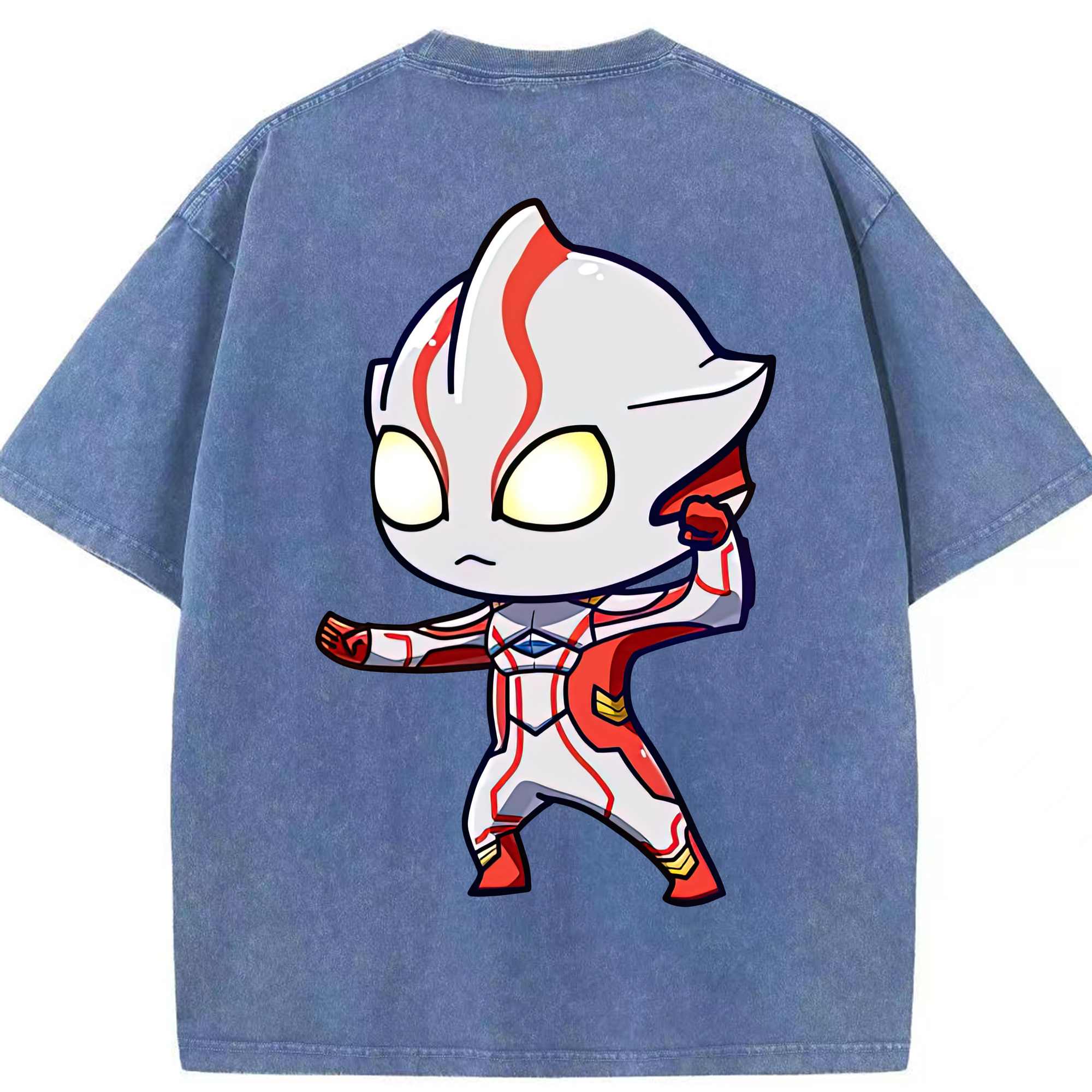 （画像用） ウルトラマン Ultraman 綿100% ヴィンテージ風 半袖Tシャツ（背面プリント）