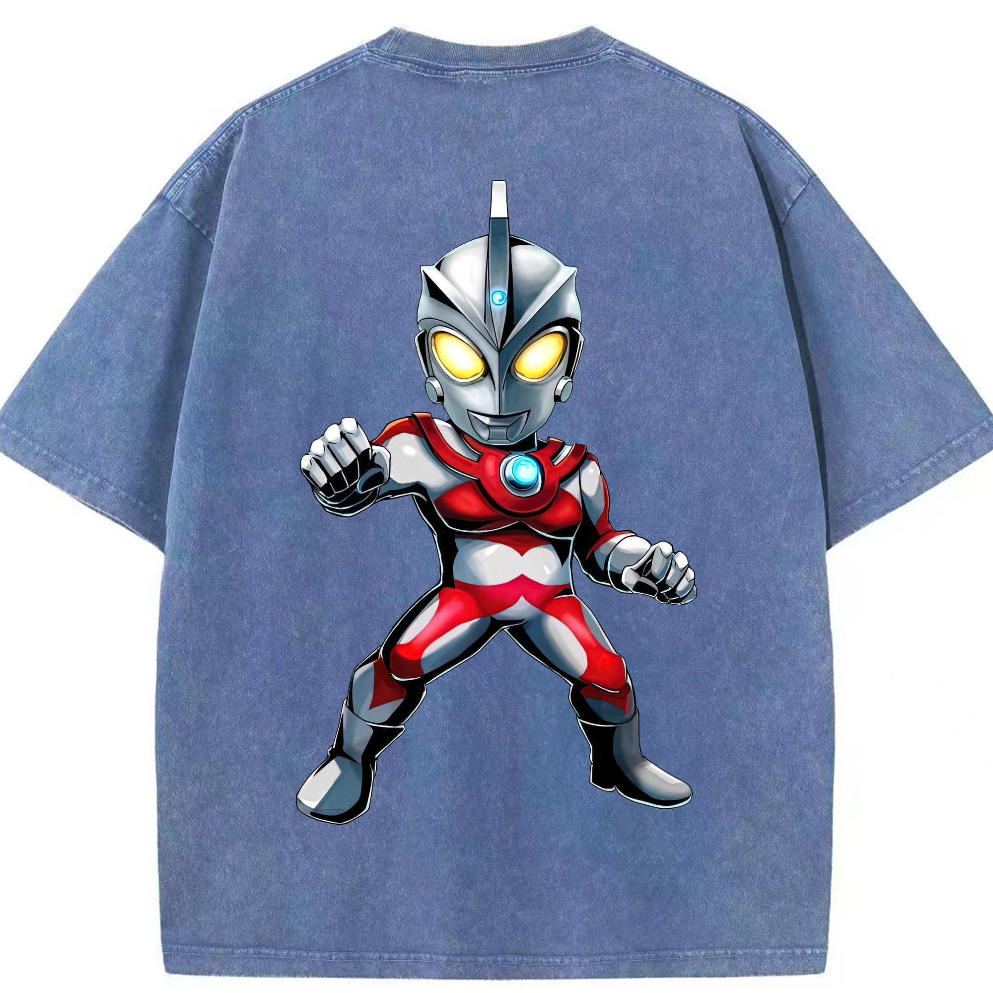（画像用） ウルトラマン Ultraman 綿100% ヴィンテージ風 半袖Tシャツ（背面プリント）