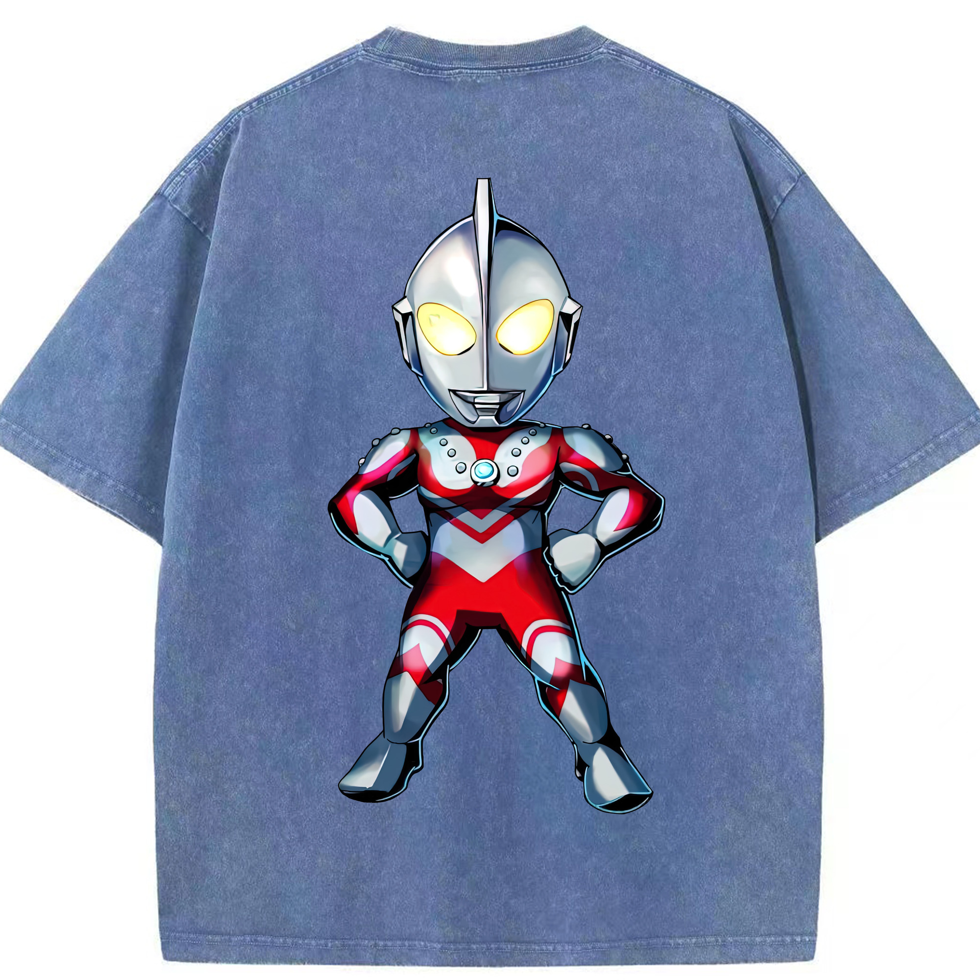 （画像用） ウルトラマン Ultraman 綿100% ヴィンテージ風 半袖Tシャツ（背面プリント）