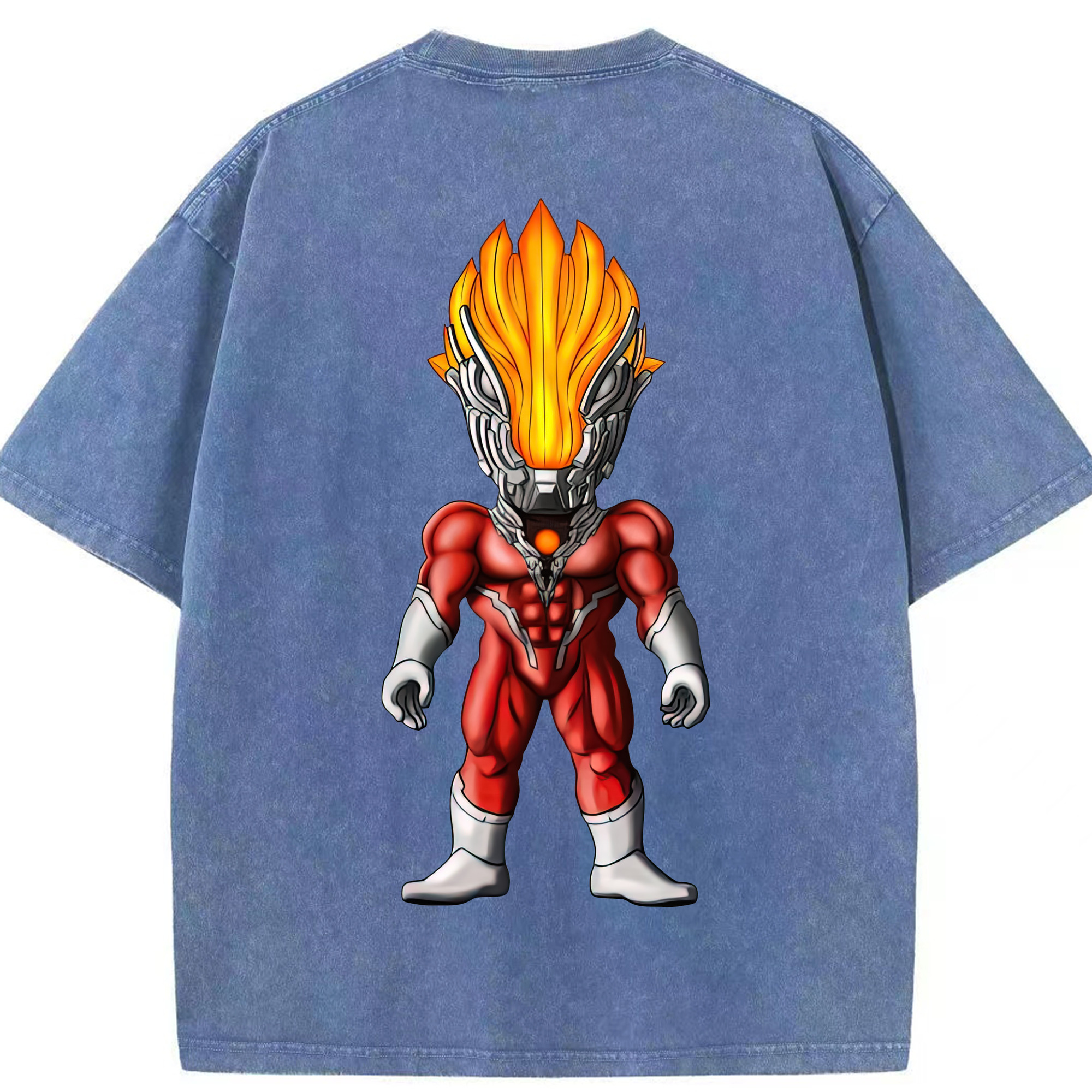 （画像用） ウルトラマン Ultraman 綿100% ヴィンテージ風 半袖Tシャツ（背面プリント）