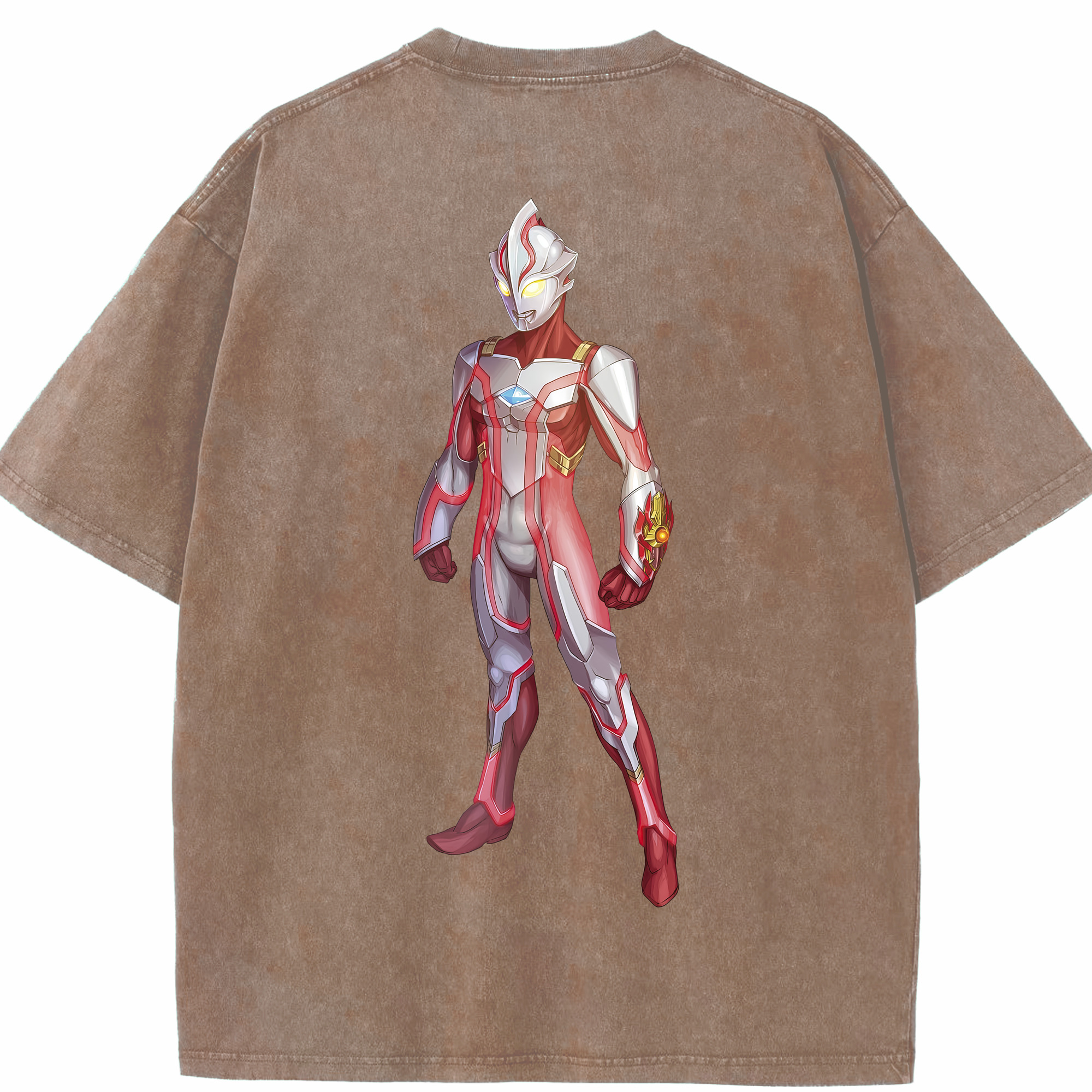 （画像用） ウルトラマン Ultraman 綿100% ヴィンテージ風 半袖Tシャツ（背面プリント）