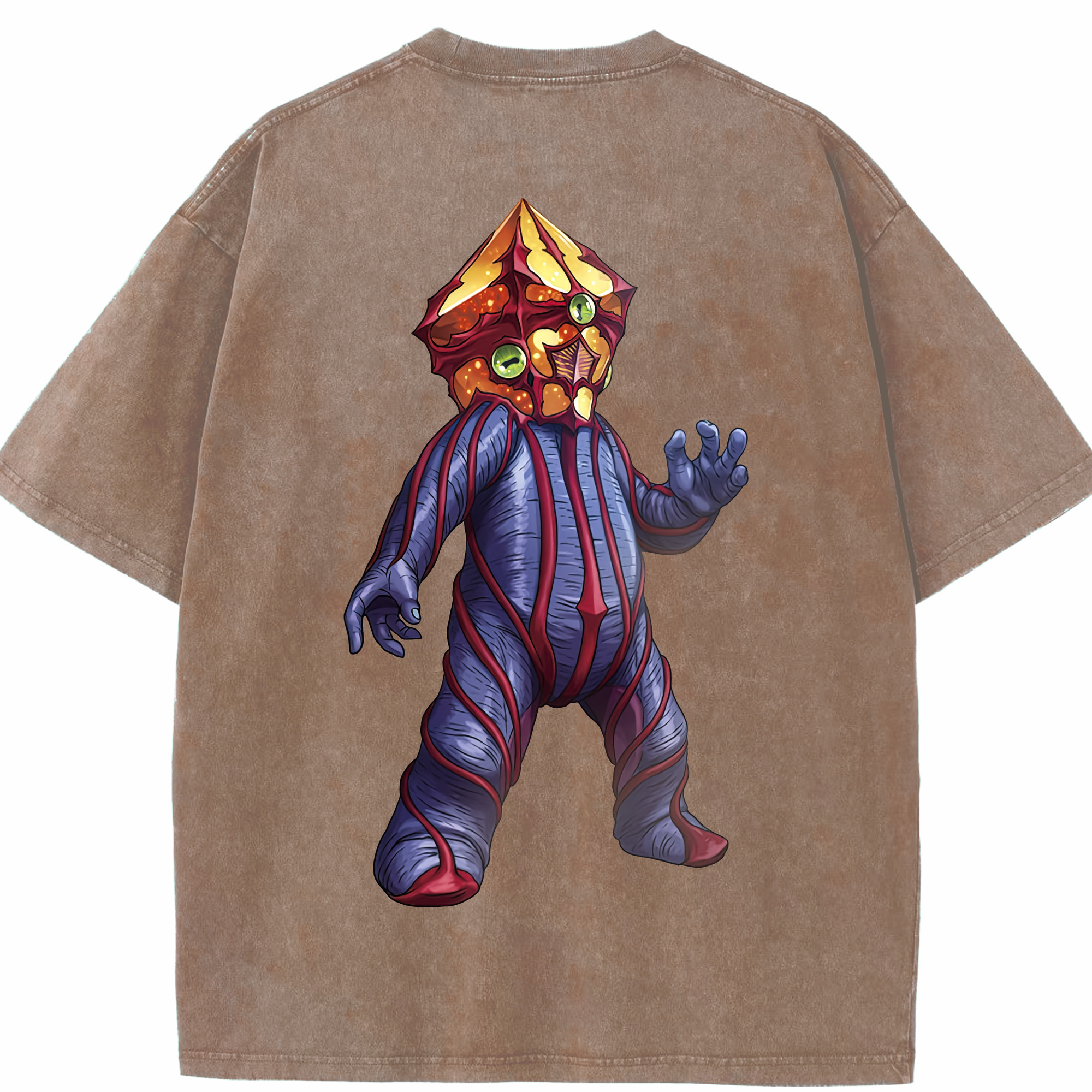 （画像用） ウルトラマン Ultraman 綿100% ヴィンテージ風 半袖Tシャツ（背面プリント）