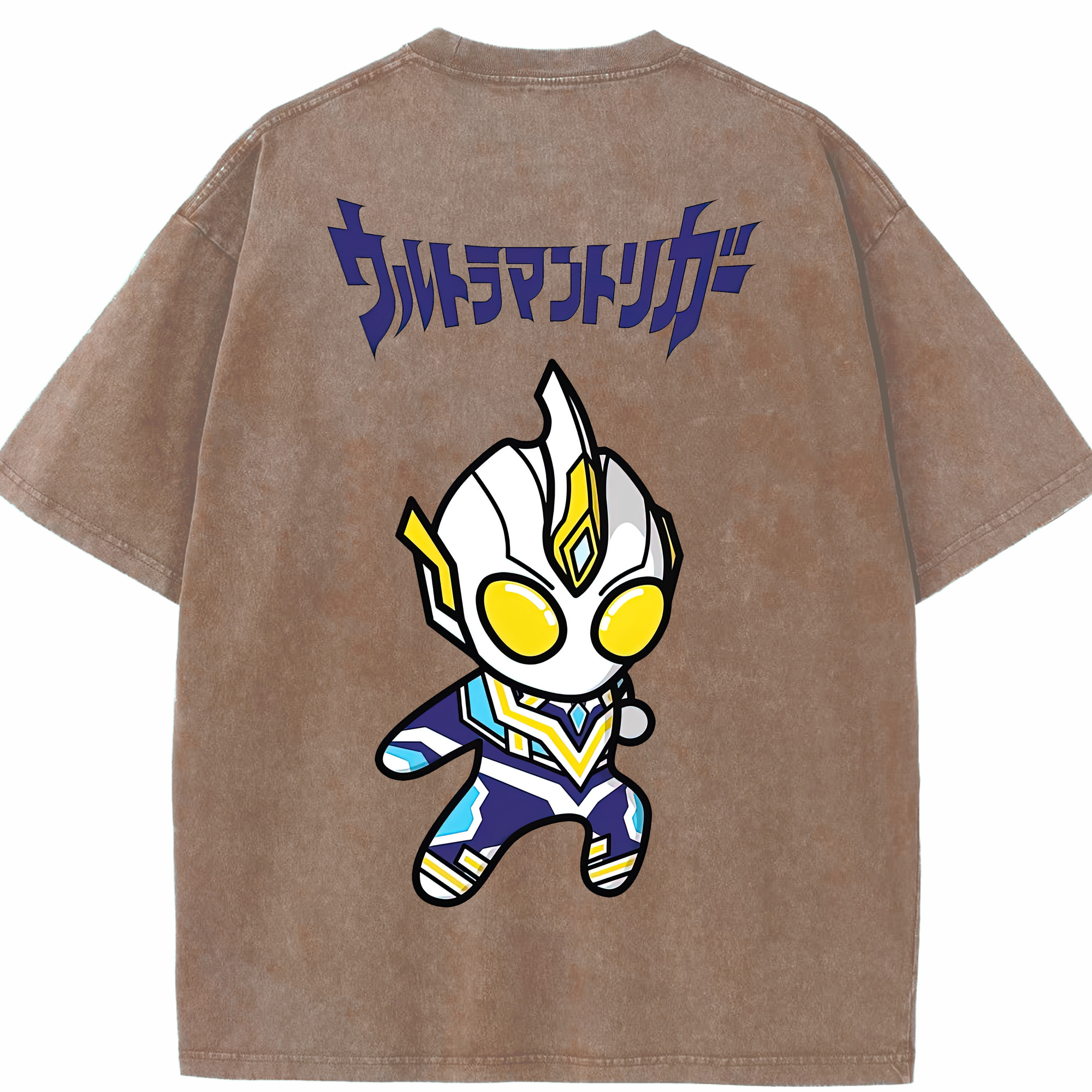 （画像用） ウルトラマン Ultraman 綿100% ヴィンテージ風 半袖Tシャツ（背面プリント）