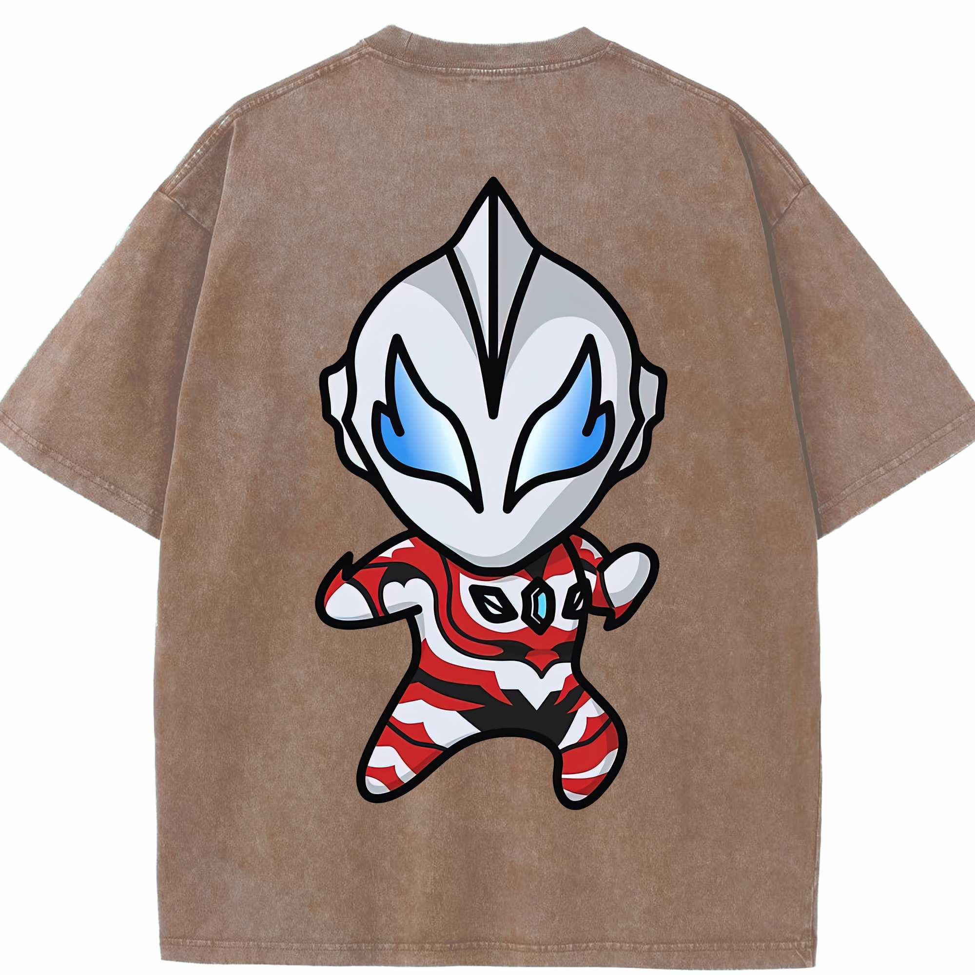 （画像用） ウルトラマン Ultraman 綿100% ヴィンテージ風 半袖Tシャツ（背面プリント）