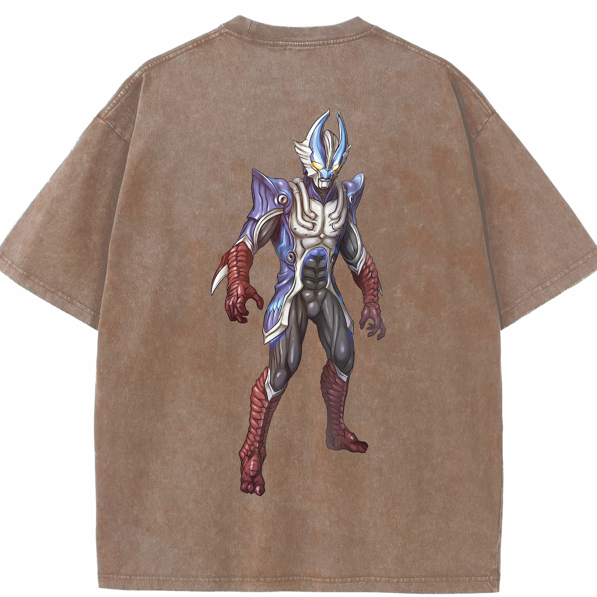 （画像用） ウルトラマン Ultraman 綿100% ヴィンテージ風 半袖Tシャツ（背面プリント）