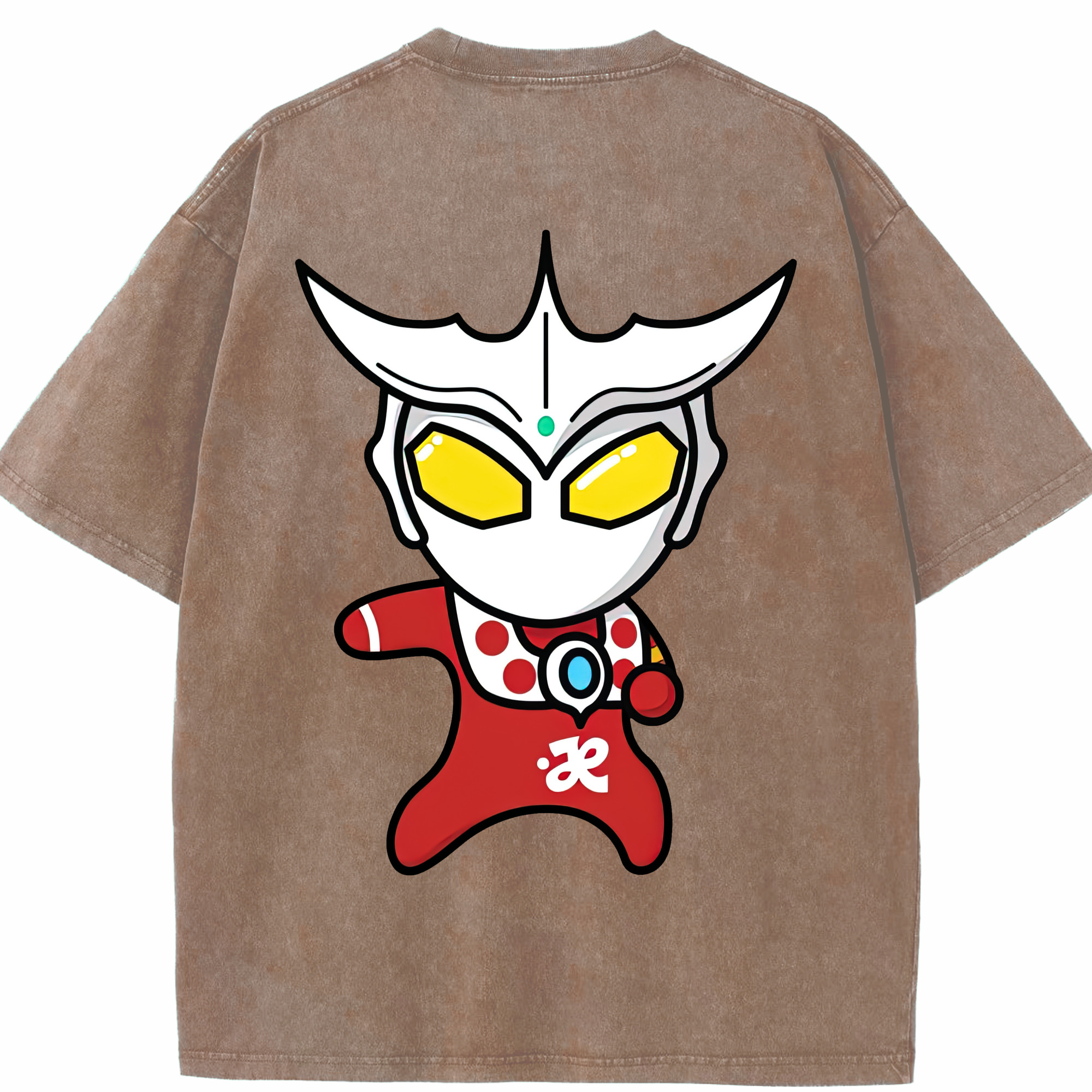 （画像用） ウルトラマン Ultraman 綿100% ヴィンテージ風 半袖Tシャツ（背面プリント）